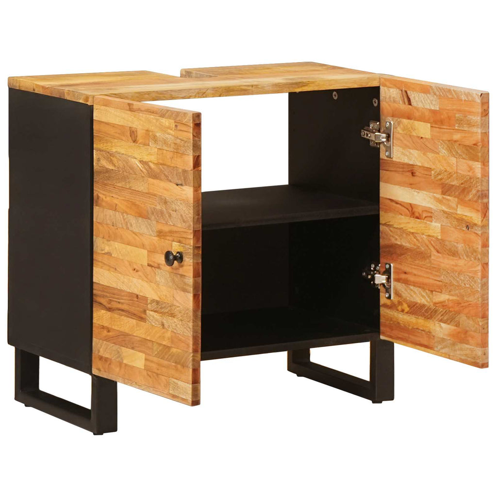 vidaXL Szafka pod umywalkę Naturalny 62 x 33 x 58 cm Drewno z mango