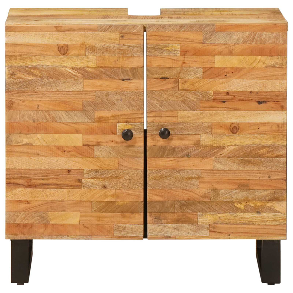 vidaXL Szafka pod umywalkę Naturalny 62 x 33 x 58 cm Drewno z mango