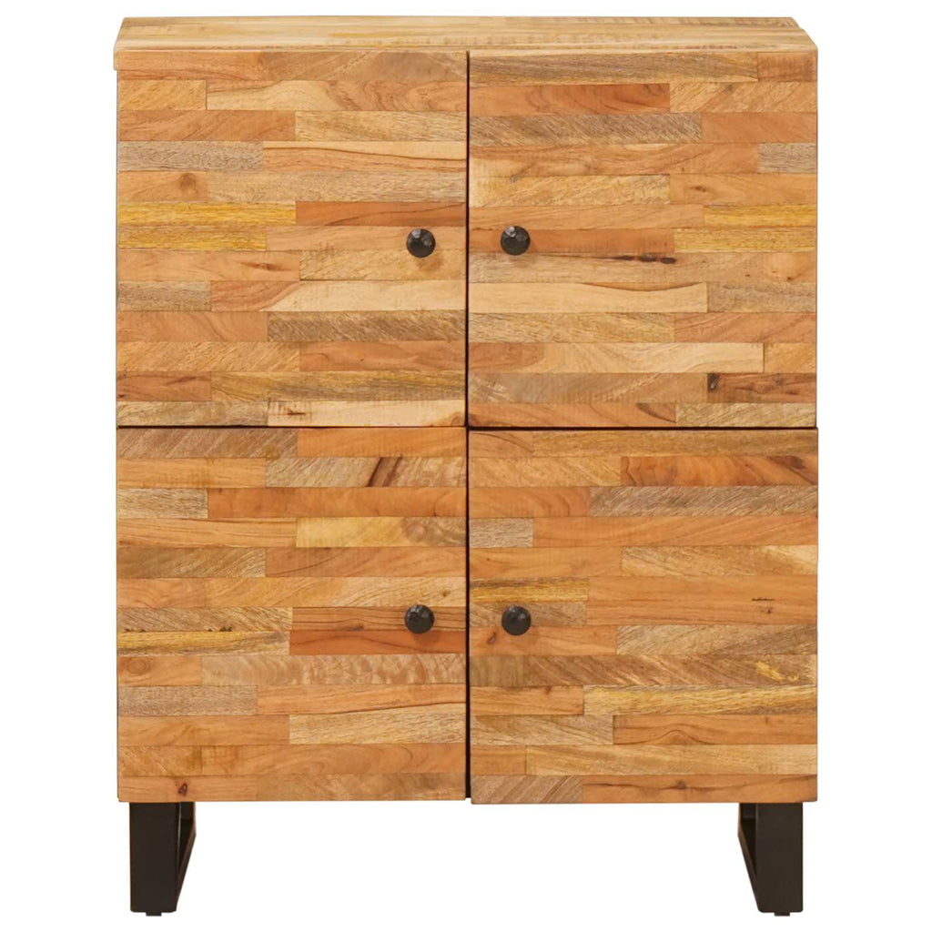 vidaXL Szafka boczna z drzwiami Brązowy 60 x 33 x 75 cm Drewno z mango