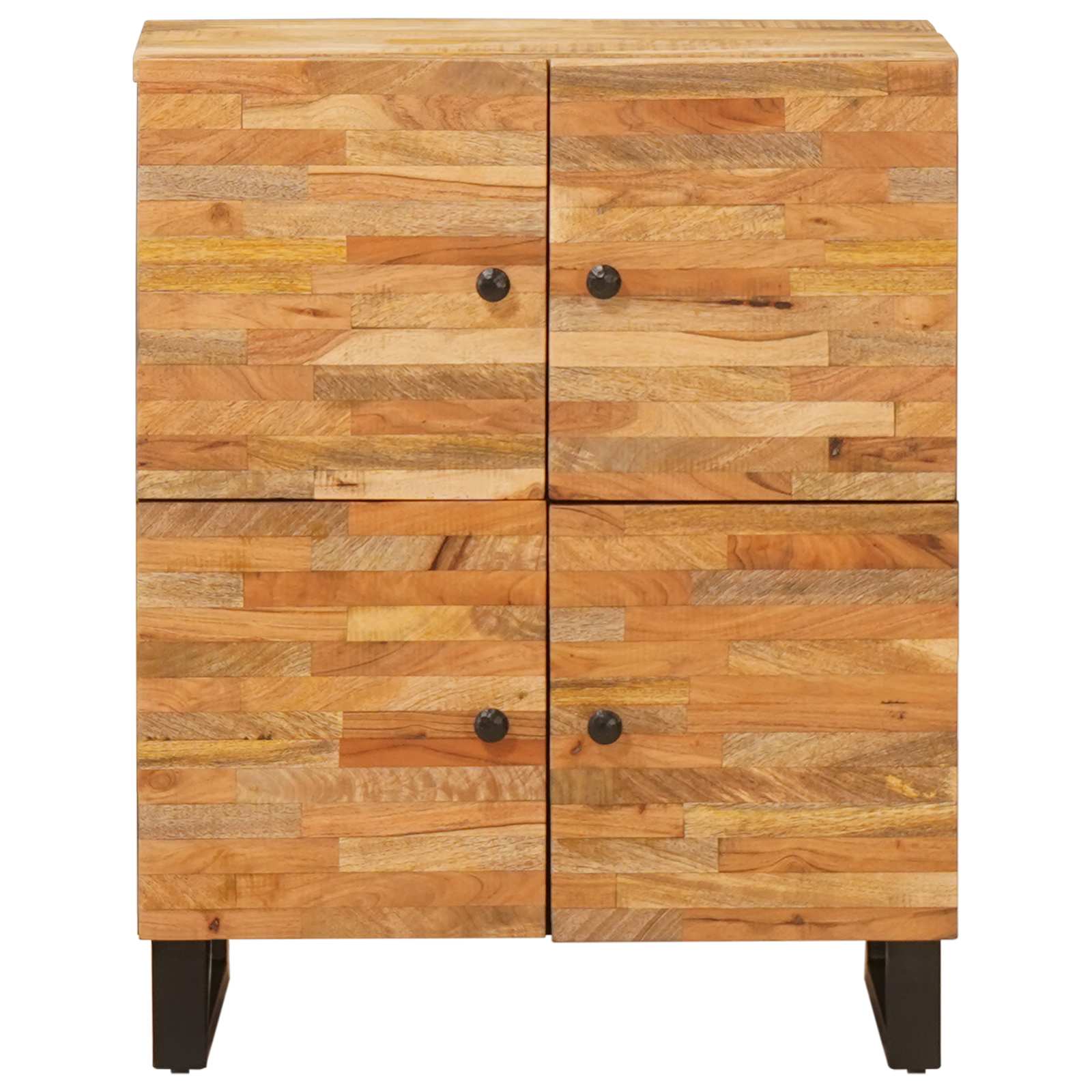 vidaXL Szafka boczna z drzwiami Brązowy 60 x 33 x 75 cm Drewno z mango