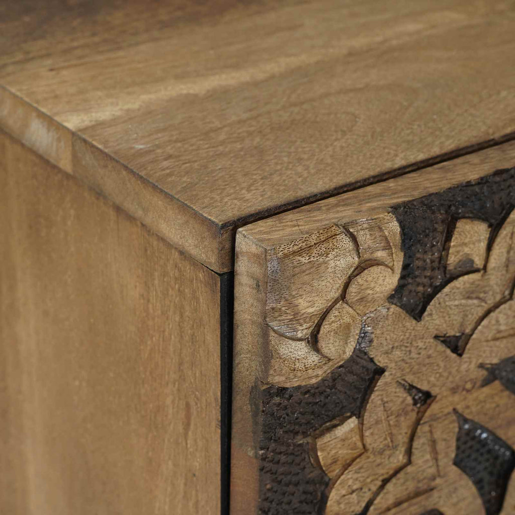 vidaXL Szafka Nocna Brązowy 40 x 33,5 x 46 cm Drewno z mango