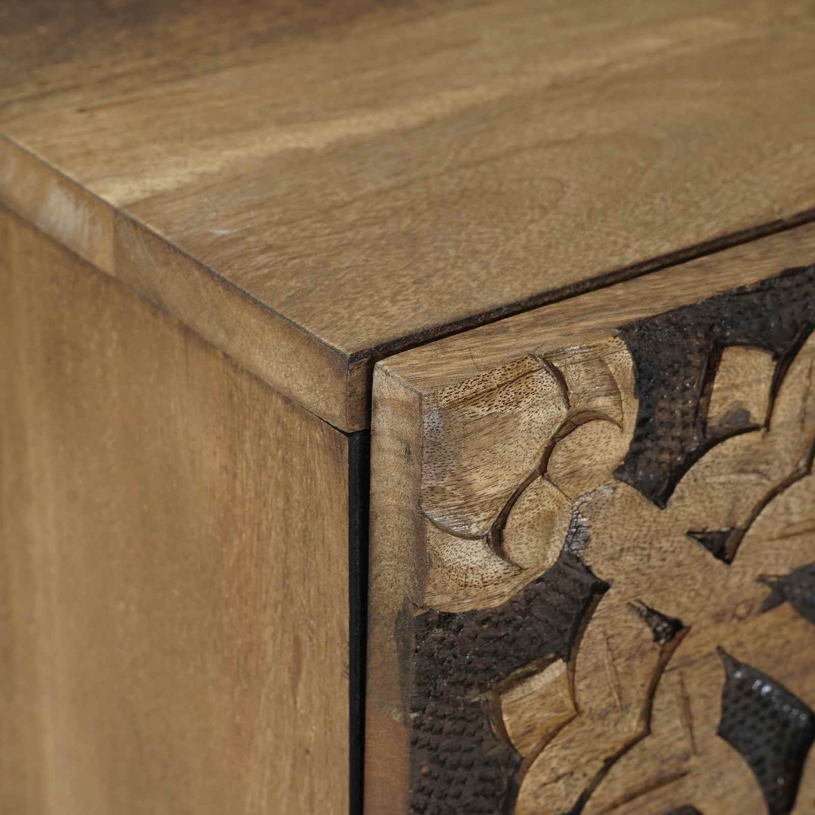 vidaXL Szafka Nocna Brązowy 40 x 33,5 x 46 cm Drewno z mango