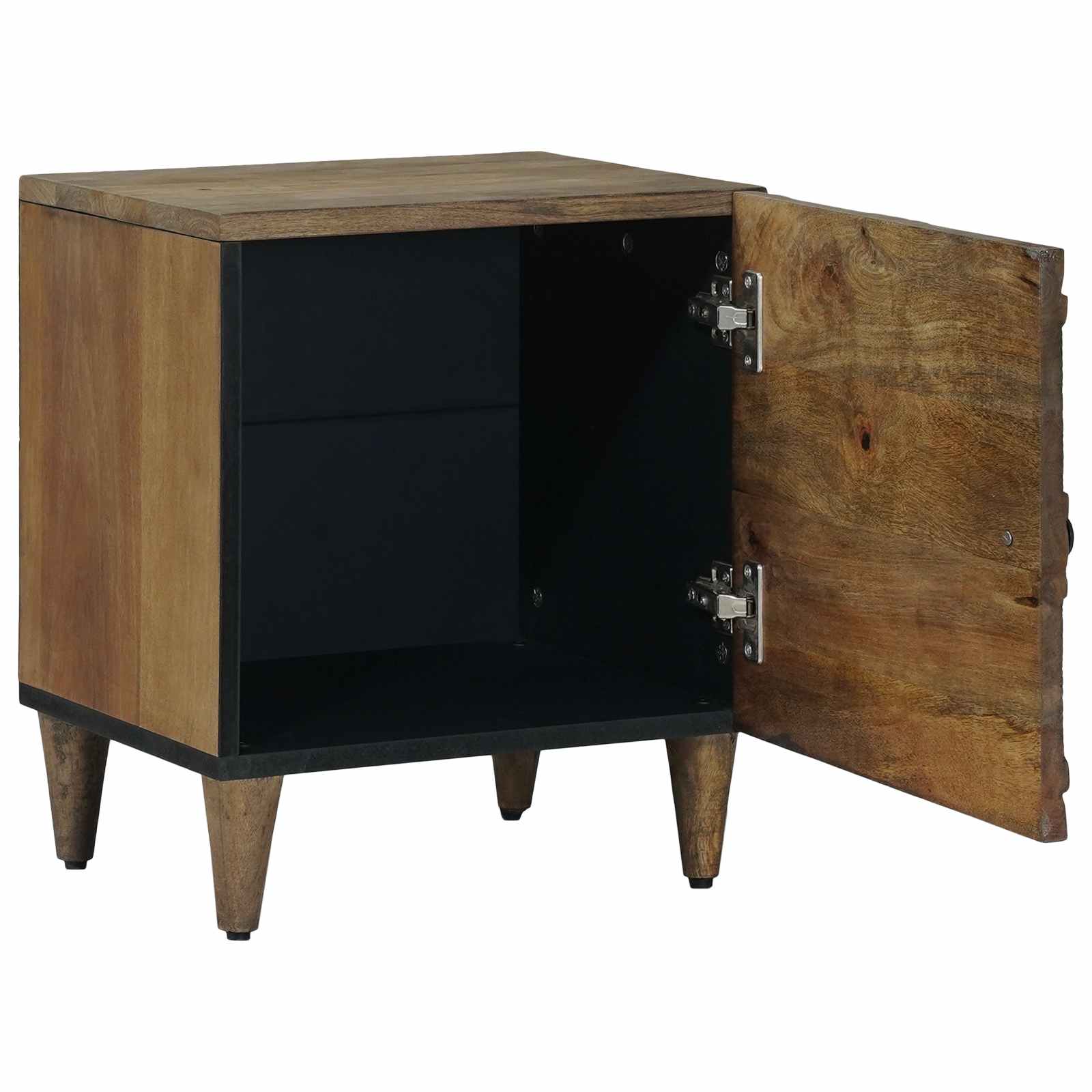 vidaXL Szafka Nocna 2 pcs Brązowy 40 x 33,5 x 46 cm Drewno z mango