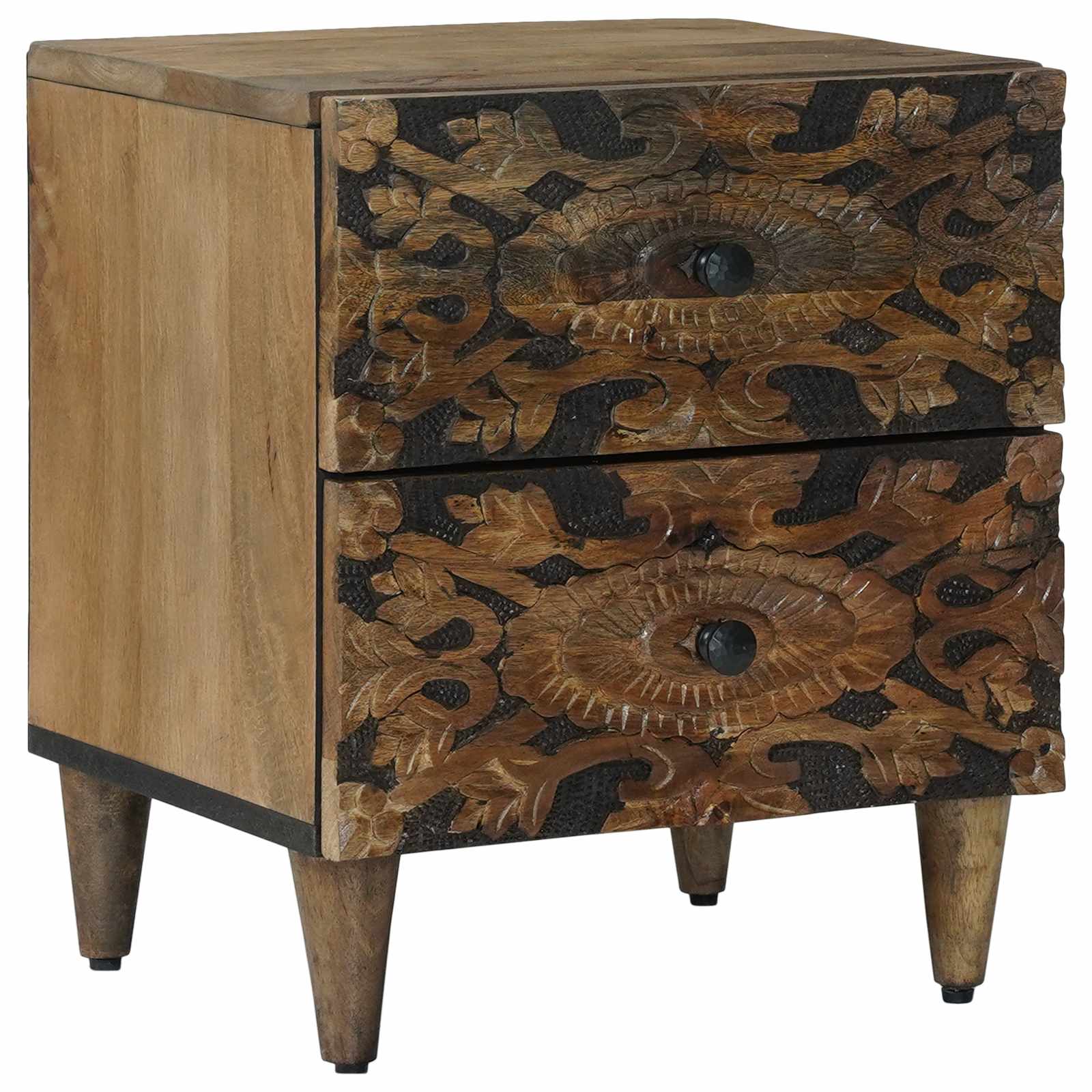 vidaXL Szafka Nocna Brązowy 40 x 33,5 x 46 cm Drewno z mango