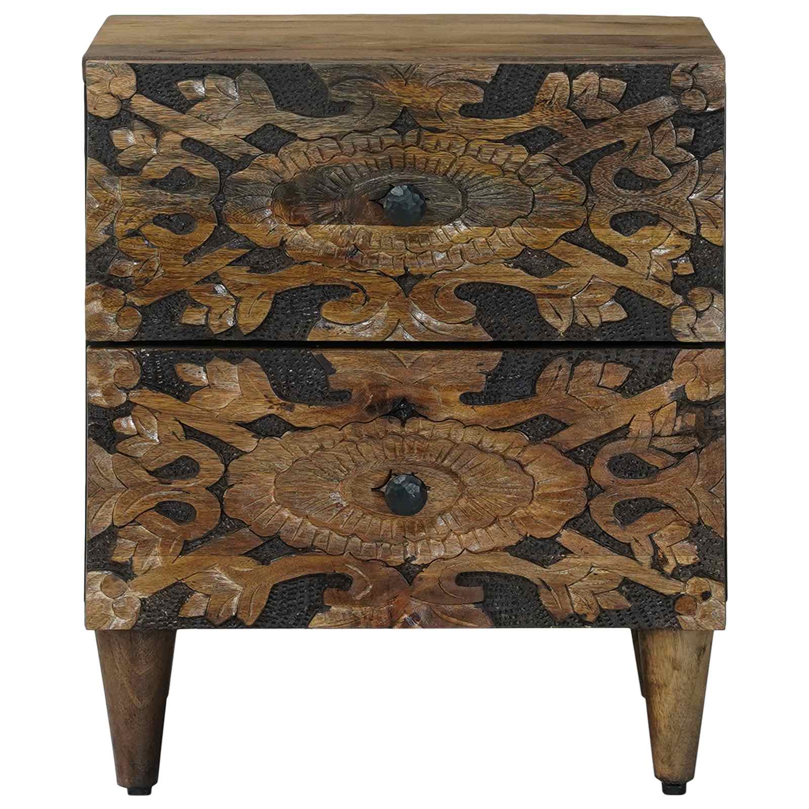 vidaXL Szafka Nocna Brązowy 40 x 33,5 x 46 cm Drewno z mango