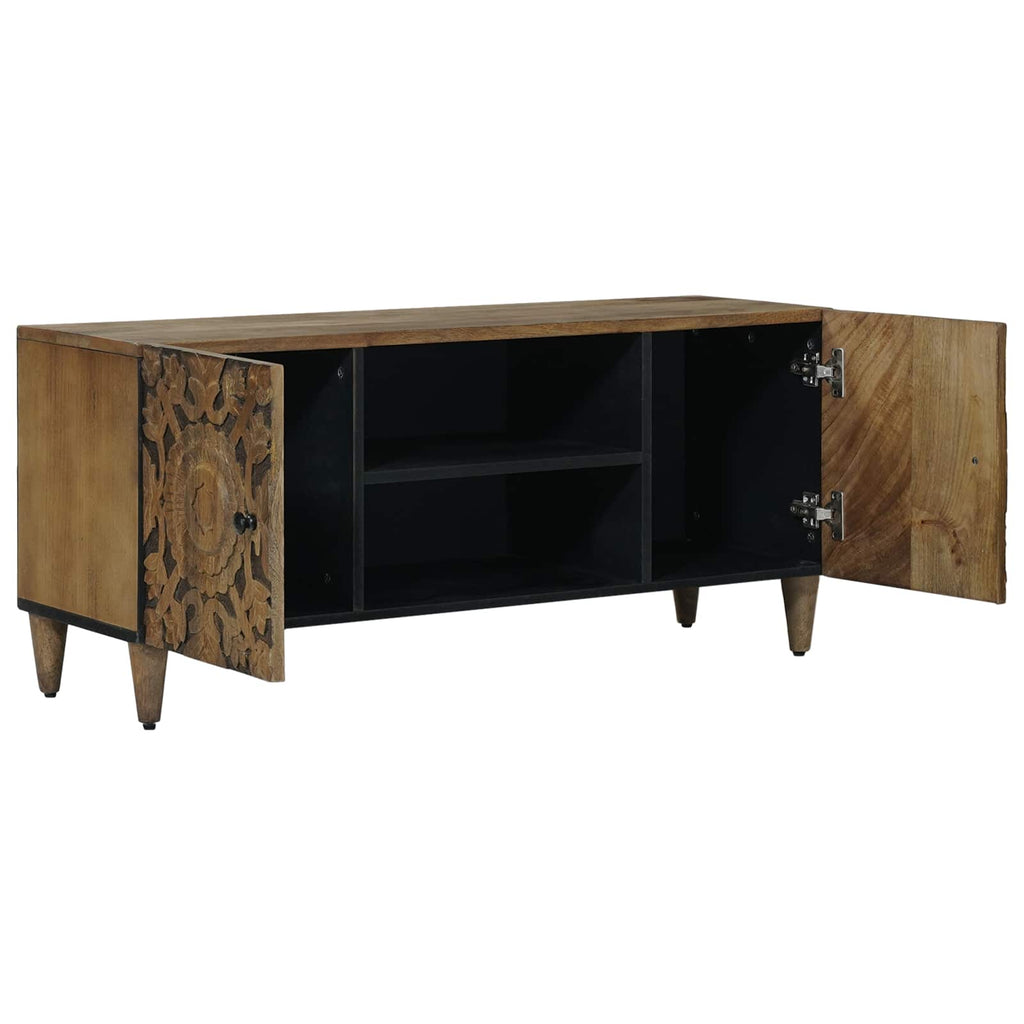 vidaXL Szafka pod telewizor Brązowy 105 x 33,5 x 46 cm Drewno z mango
