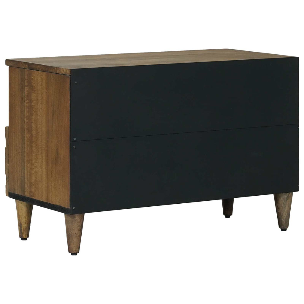 vidaXL Szafka pod telewizor Brązowy 70 x 33,5 x 46 cm Drewno z mango