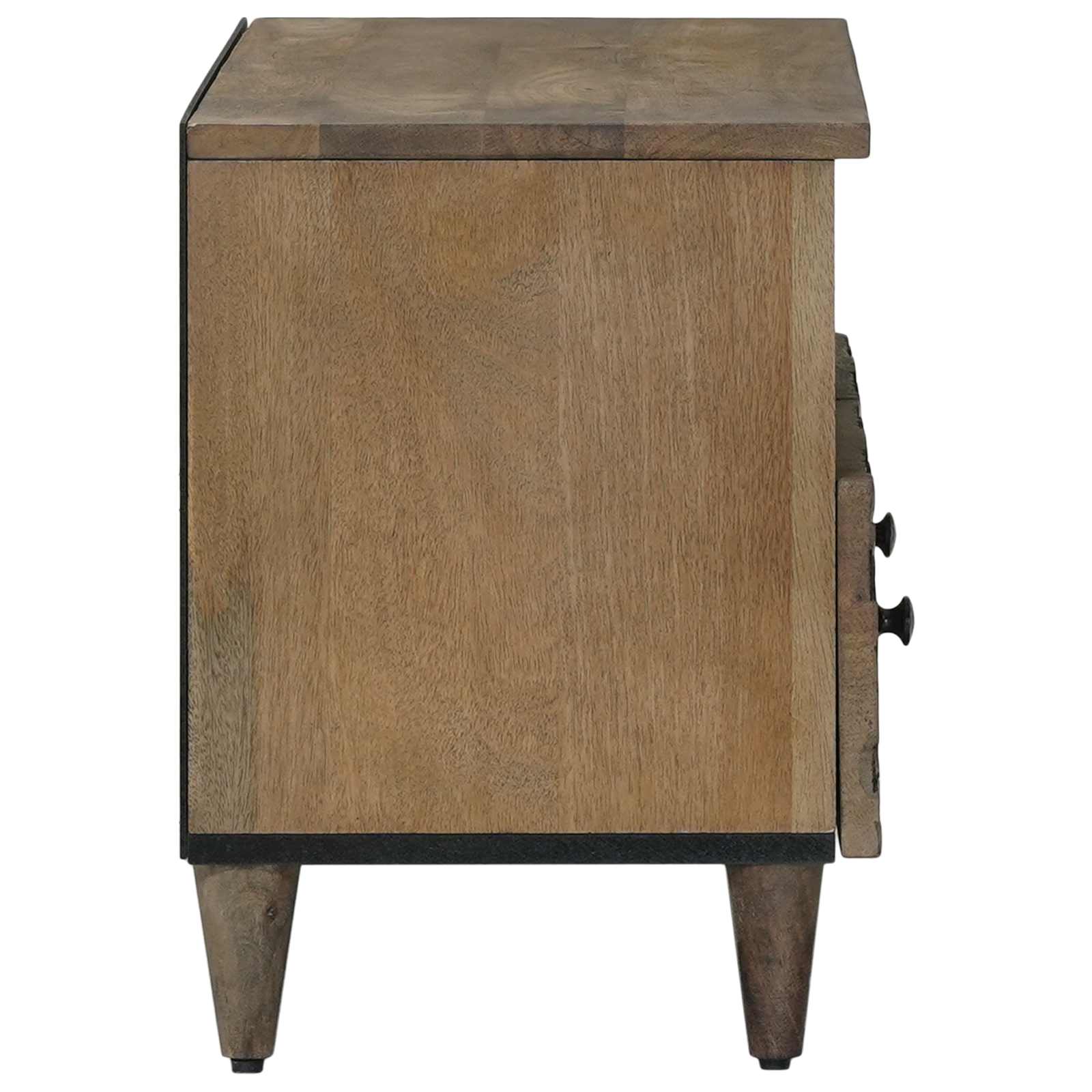 vidaXL Szafka pod telewizor Brązowy 70 x 33,5 x 46 cm Drewno z mango