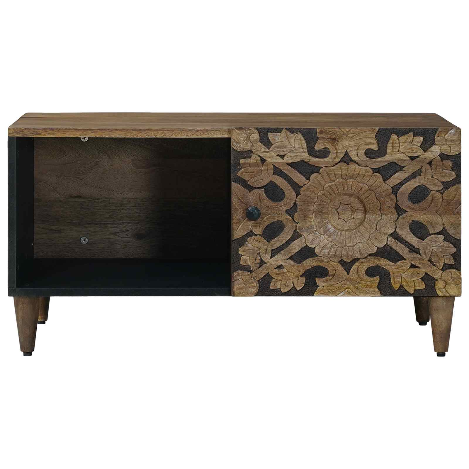 vidaXL Stolik kawowy Brązowy 80 x 50 x 40 cm Drewno z mango