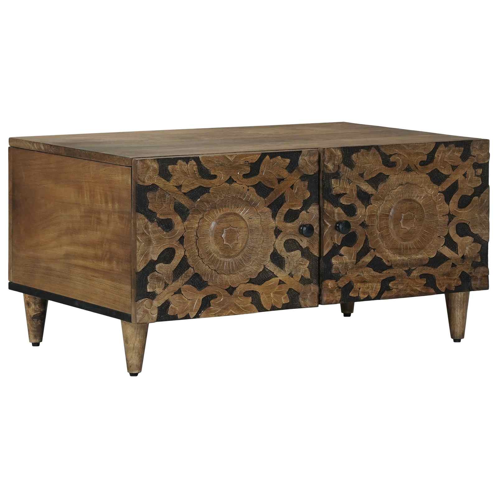 vidaXL Stolik kawowy Brązowy 80 x 50 x 40 cm Drewno z mango