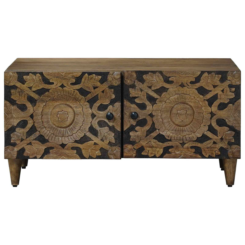 vidaXL Stolik kawowy Brązowy 80 x 50 x 40 cm Drewno z mango