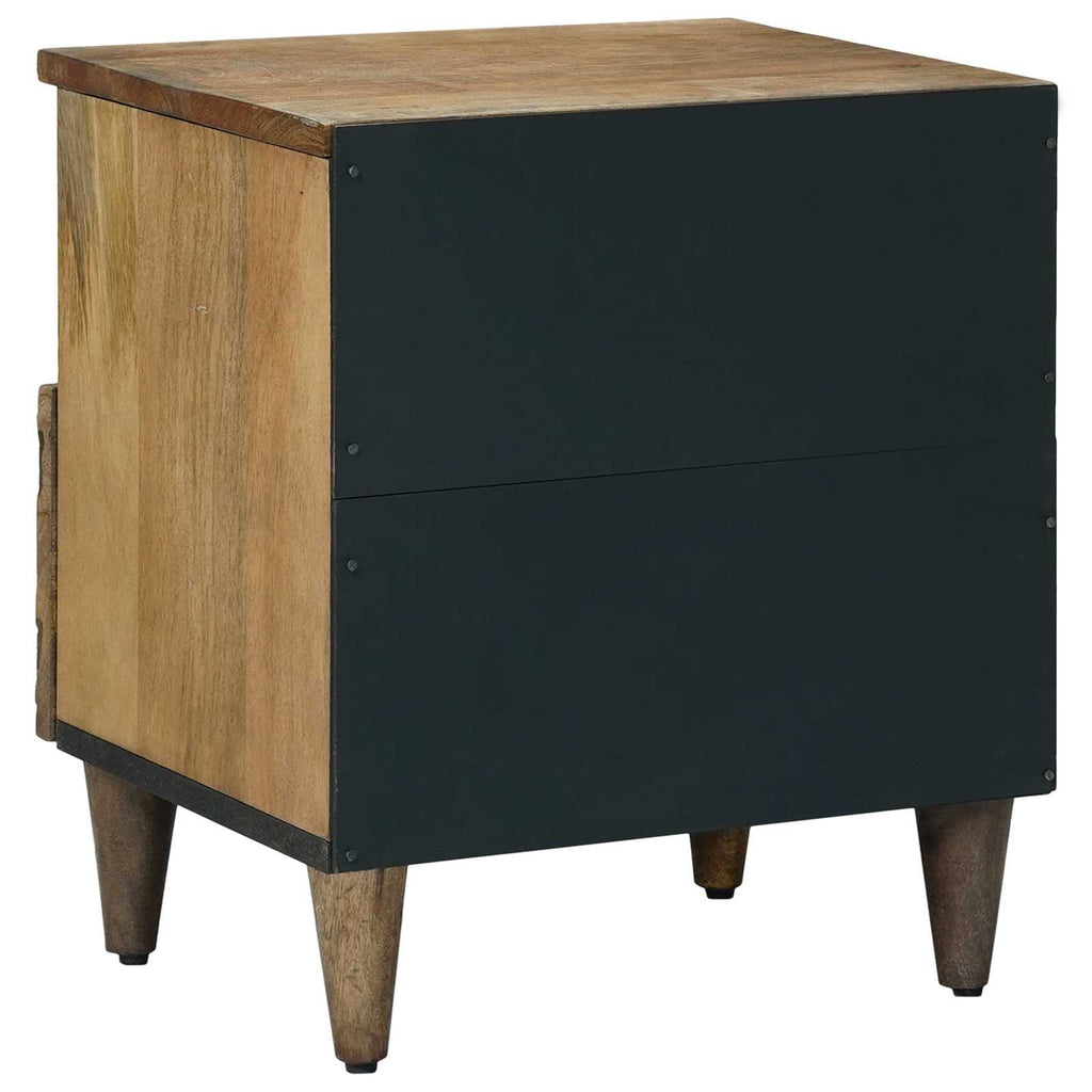 vidaXL Szafka łóżkowa Brązowy 40 x 33 x 46 cm Drewno z mango