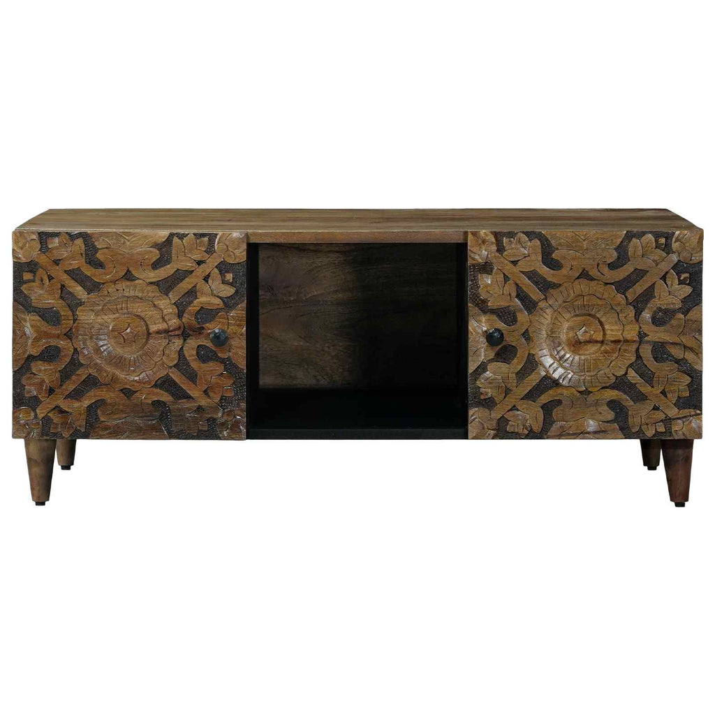 vidaXL Stolik kawowy Brązowy 100 x 54 x 40 cm Drewno z mango