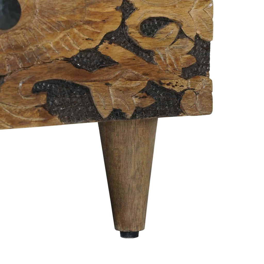 vidaXL Stolik kawowy z szufladą Brązowy 80 x 54 x 40 cm Drewno z mango