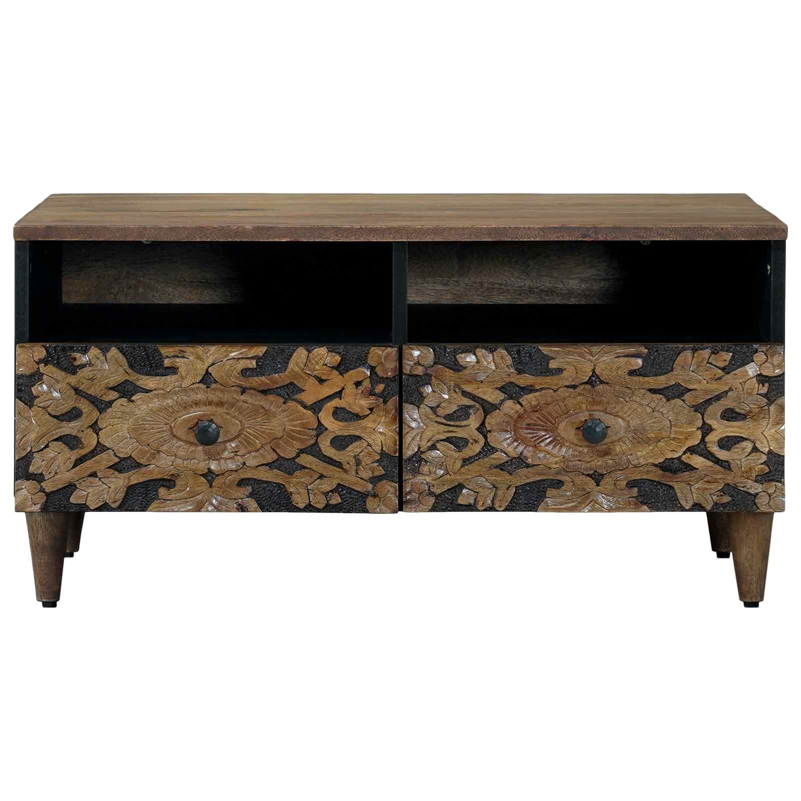 vidaXL Stolik kawowy z szufladą Brązowy 80 x 54 x 40 cm Drewno z mango