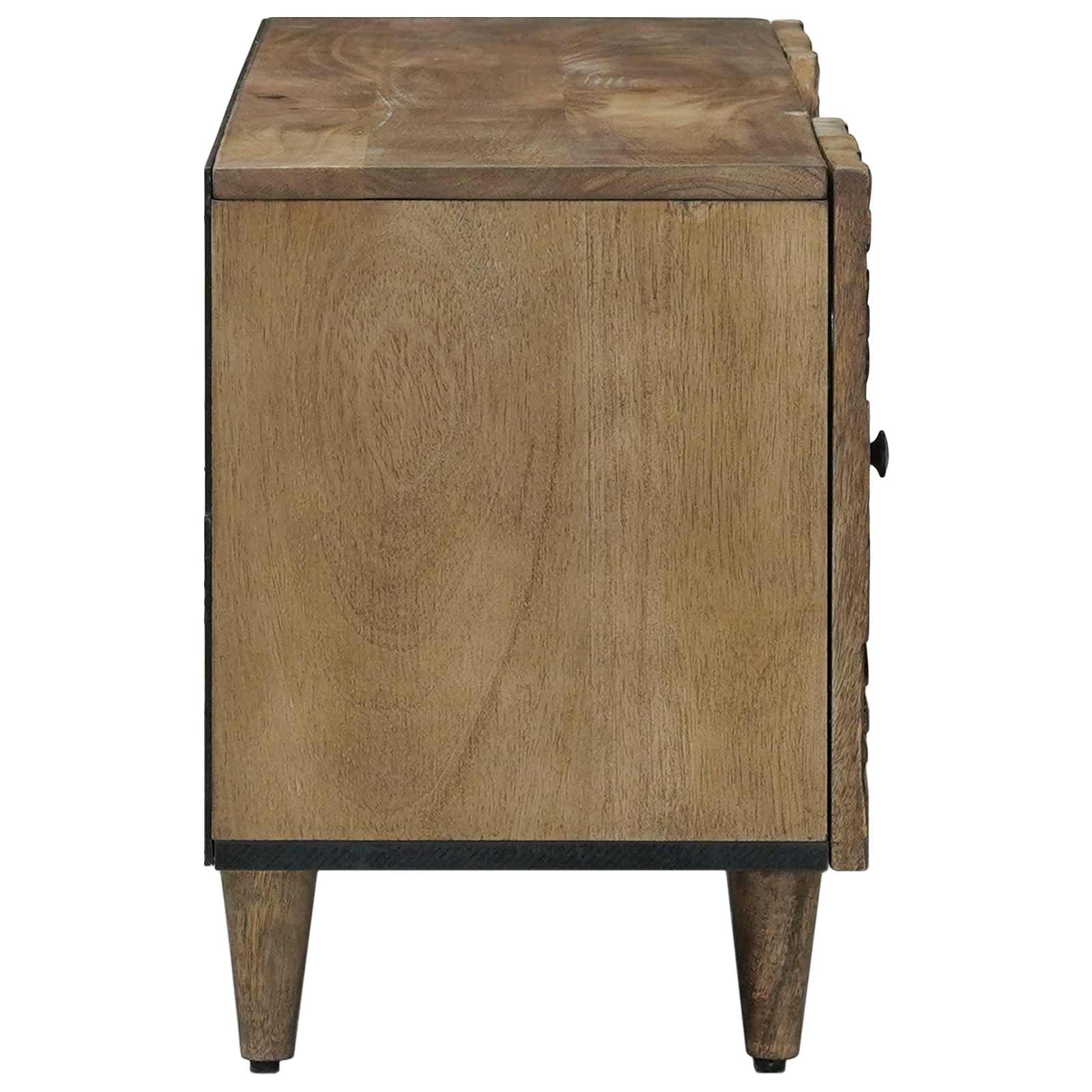 vidaXL Szafka pod telewizor Brązowy 105 x 33,5 x 46 cm Drewno z mango