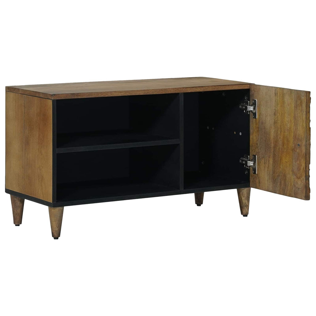 vidaXL Szafka pod telewizor Brązowy 80 x 31,5 x 46 cm Drewno z mango