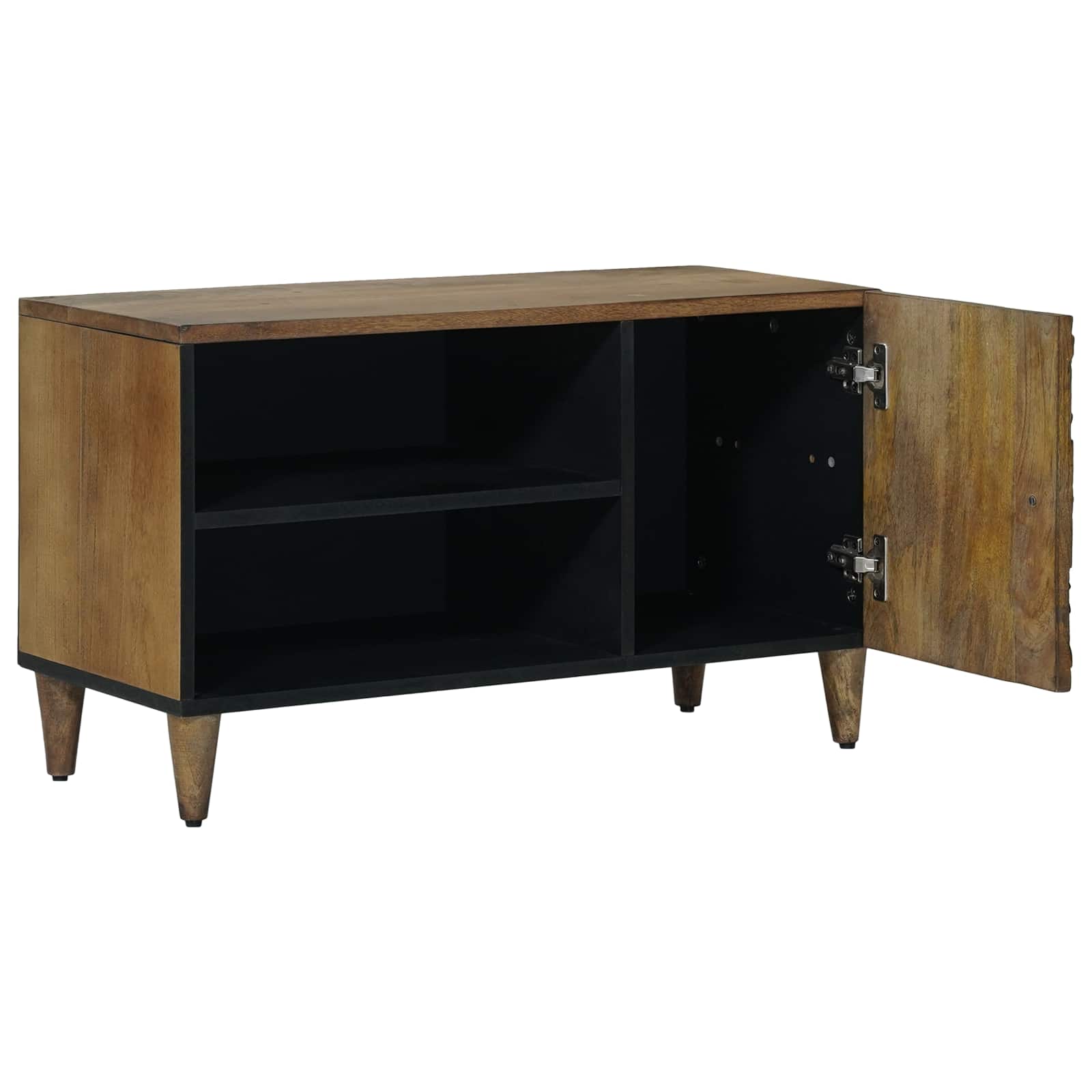 vidaXL Szafka pod telewizor Brązowy 80 x 31,5 x 46 cm Drewno z mango