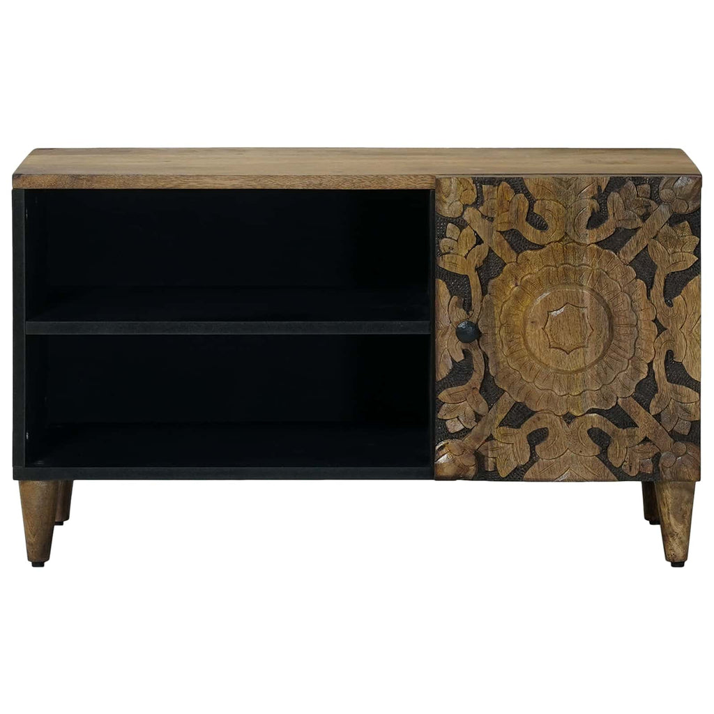 vidaXL Szafka pod telewizor Brązowy 80 x 31,5 x 46 cm Drewno z mango