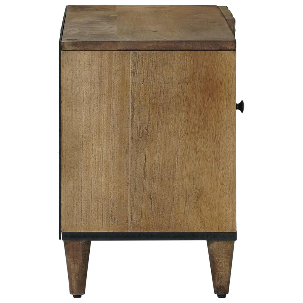 vidaXL Szafka pod telewizor Brązowy 80 x 31,5 x 46 cm Drewno z mango