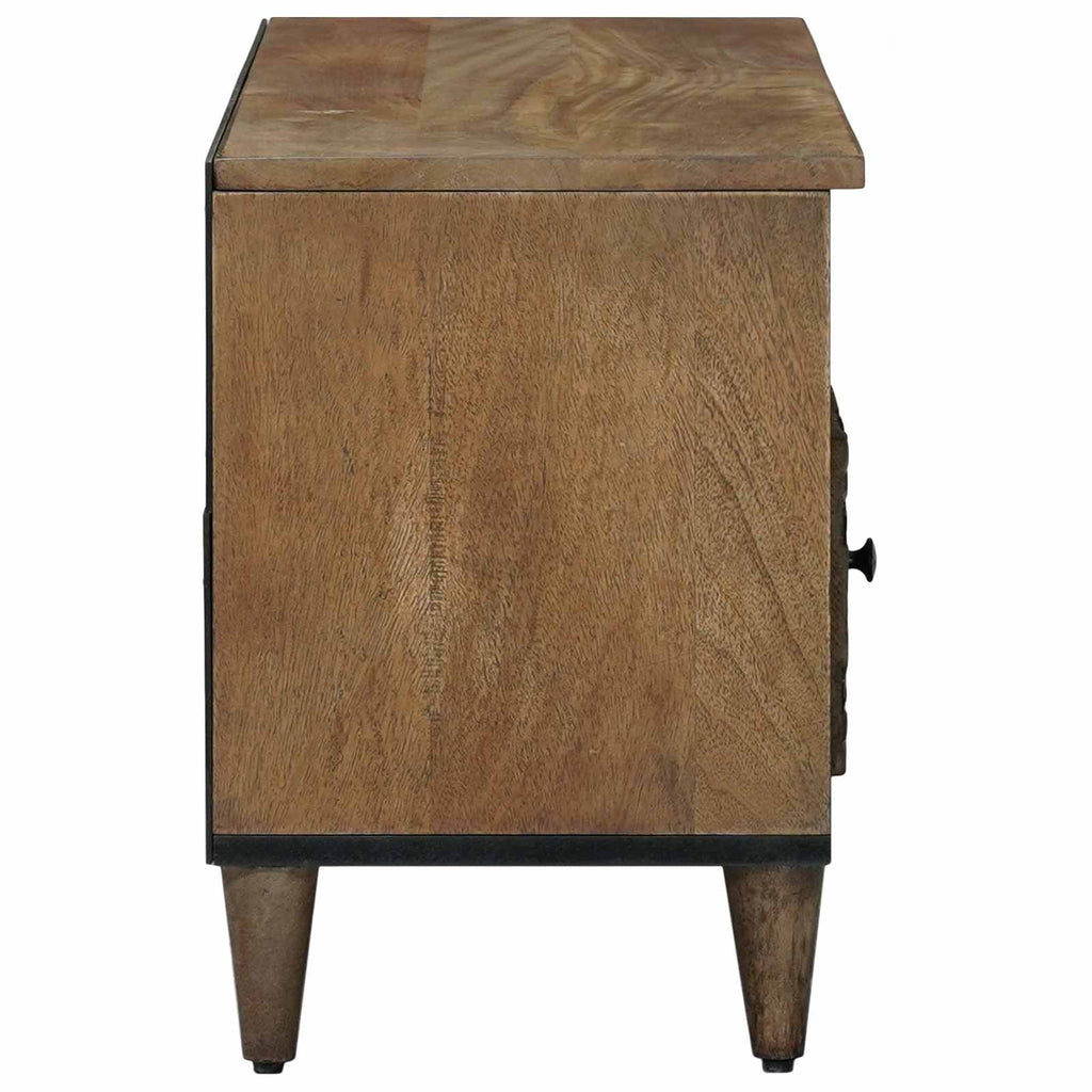 vidaXL Szafka pod telewizor Brązowy 100 x 33,5 x 46 cm Drewno z mango
