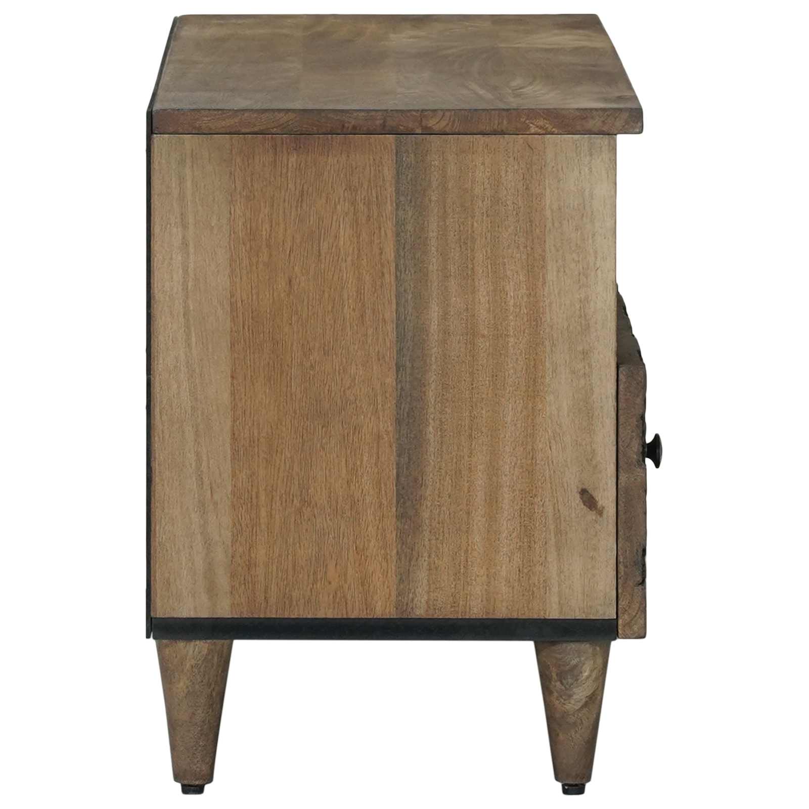 vidaXL Szafka pod telewizor Brązowy 80 x 33,5 x 46 cm Drewno z mango