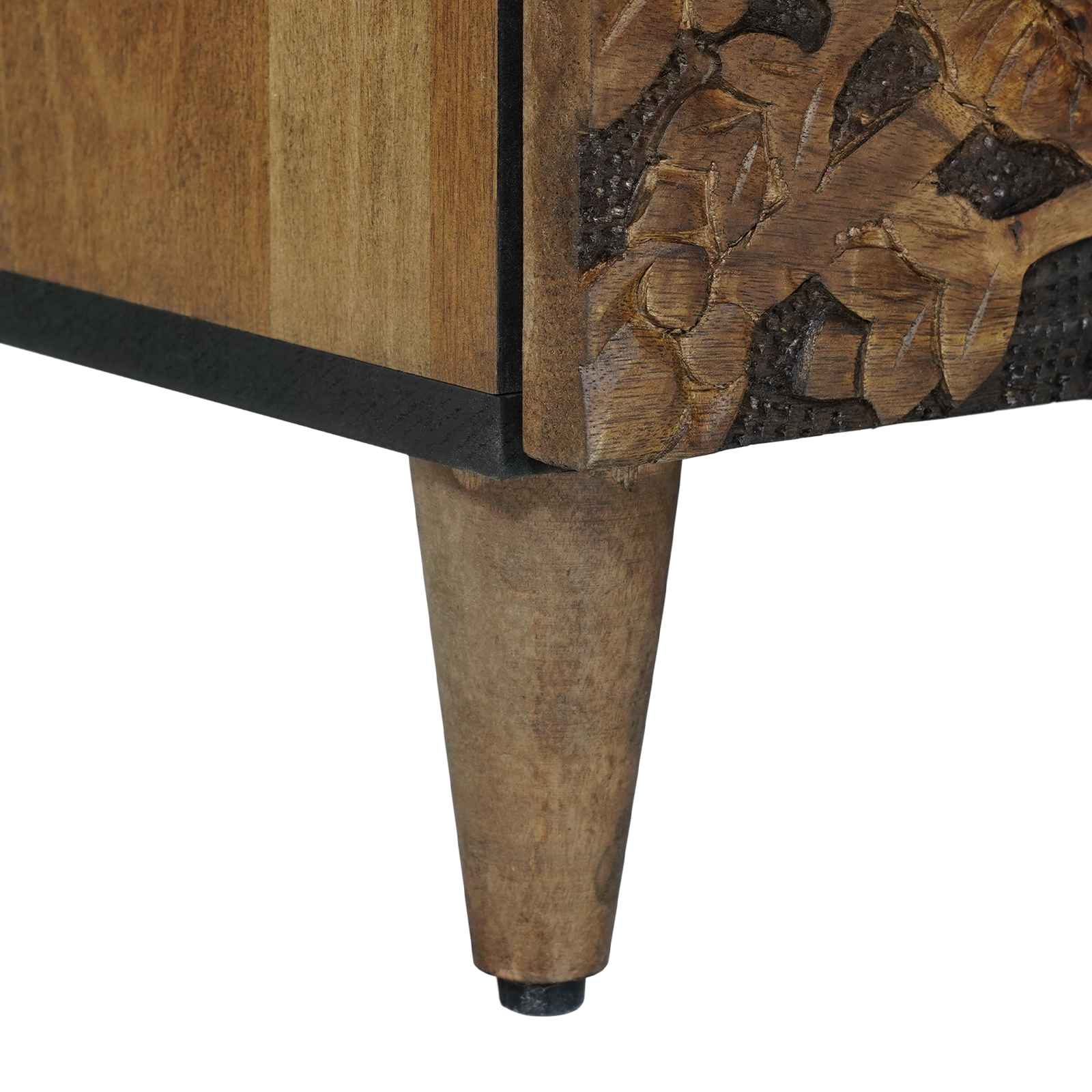 vidaXL Szafka pod telewizor Brązowy 100 x 33,5 x 46 cm Drewno z mango