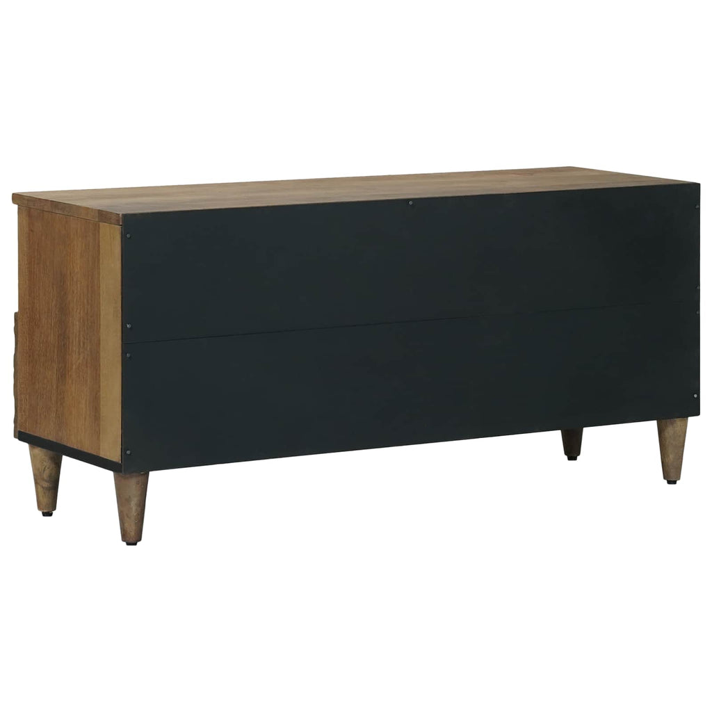 vidaXL Szafka pod telewizor Brązowy 100 x 33,5 x 46 cm Drewno z mango