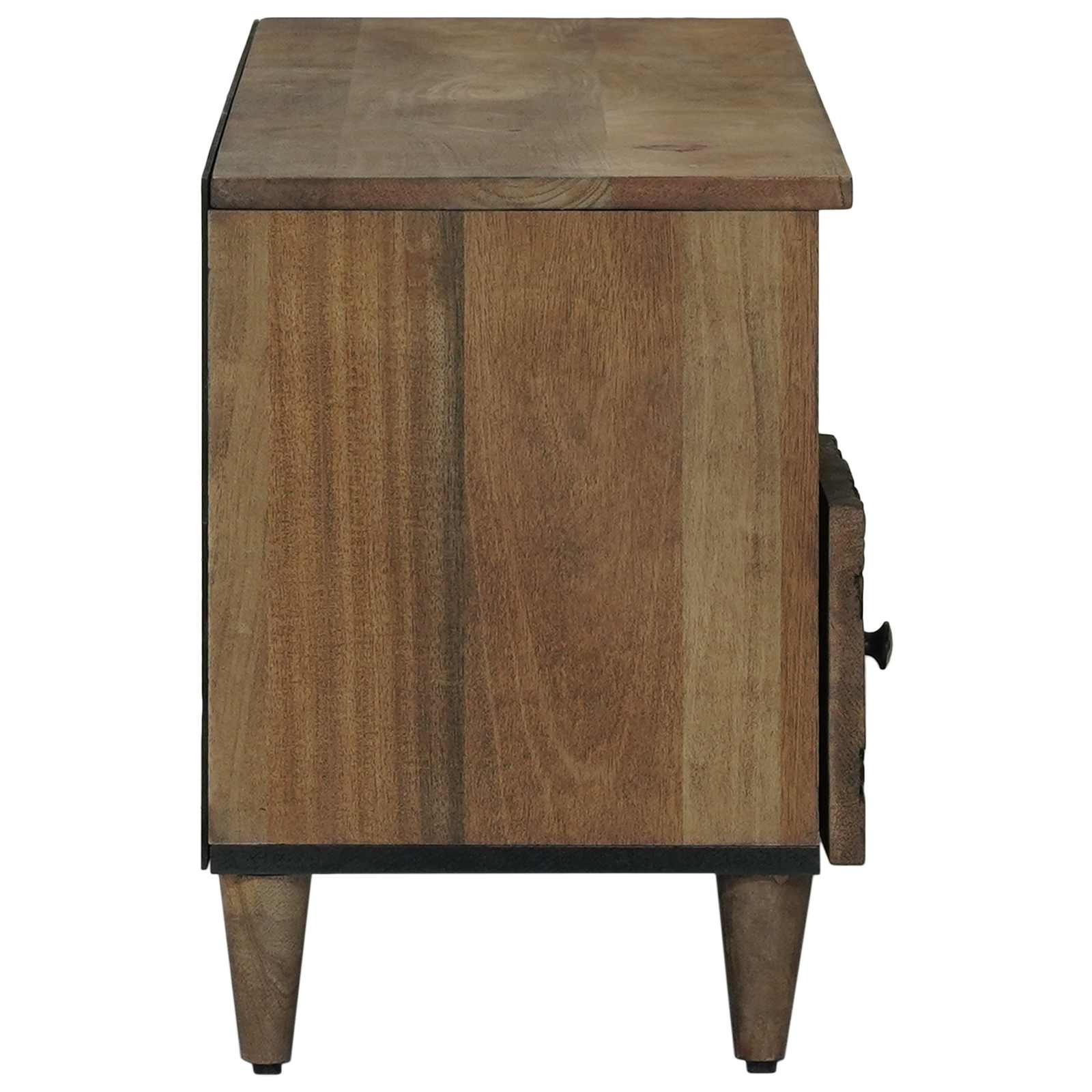 vidaXL Szafka pod telewizor Brązowy 100 x 33,5 x 46 cm Drewno z mango