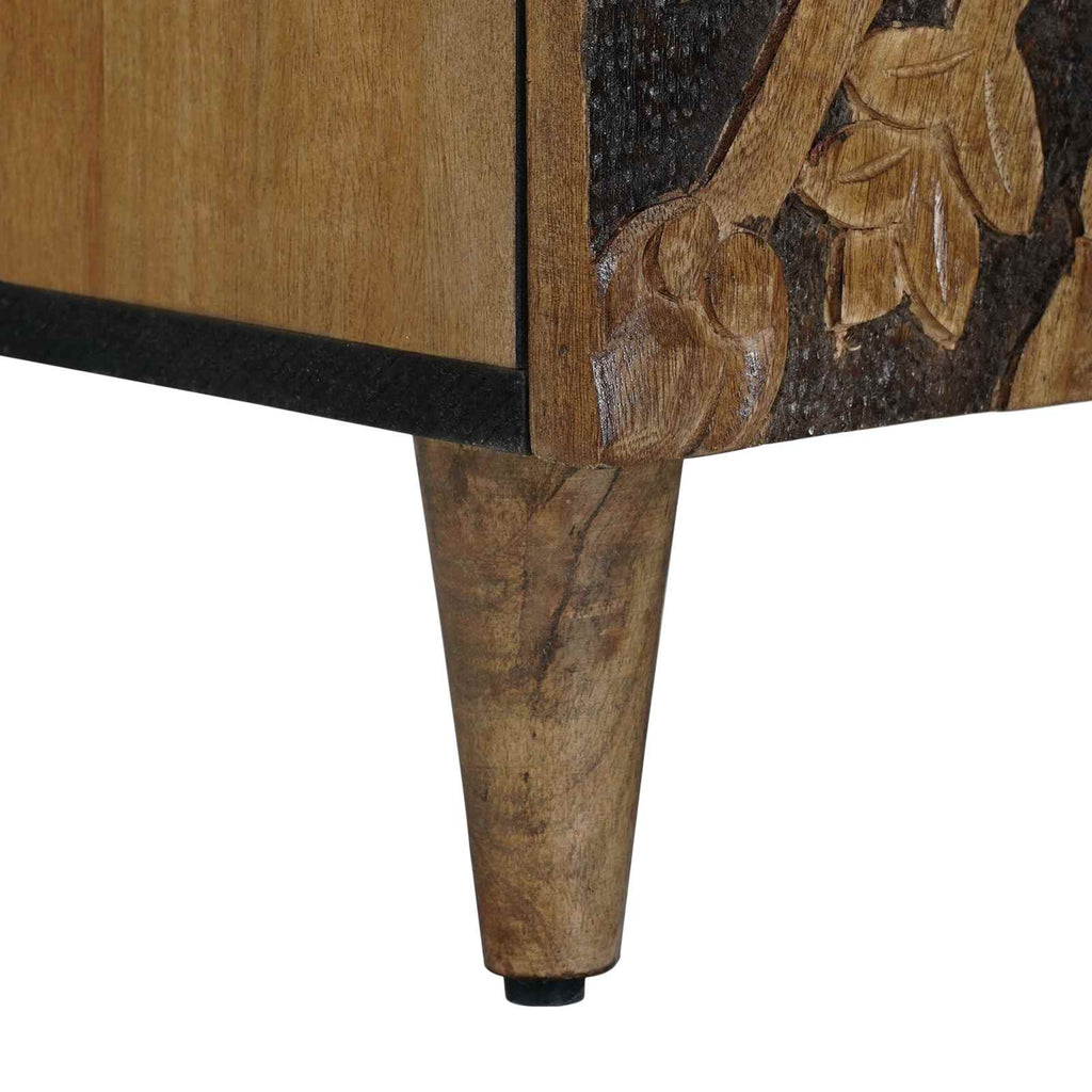 vidaXL Szafka pod umywalkę Brązowy 62 x 33 x 58 cm Drewno z mango