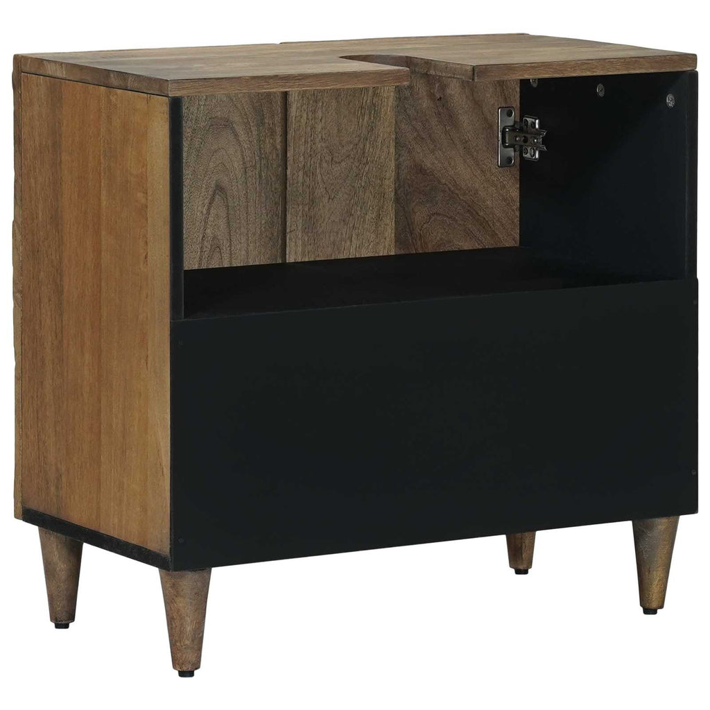 vidaXL Szafka pod umywalkę Brązowy 62 x 33 x 58 cm Drewno z mango