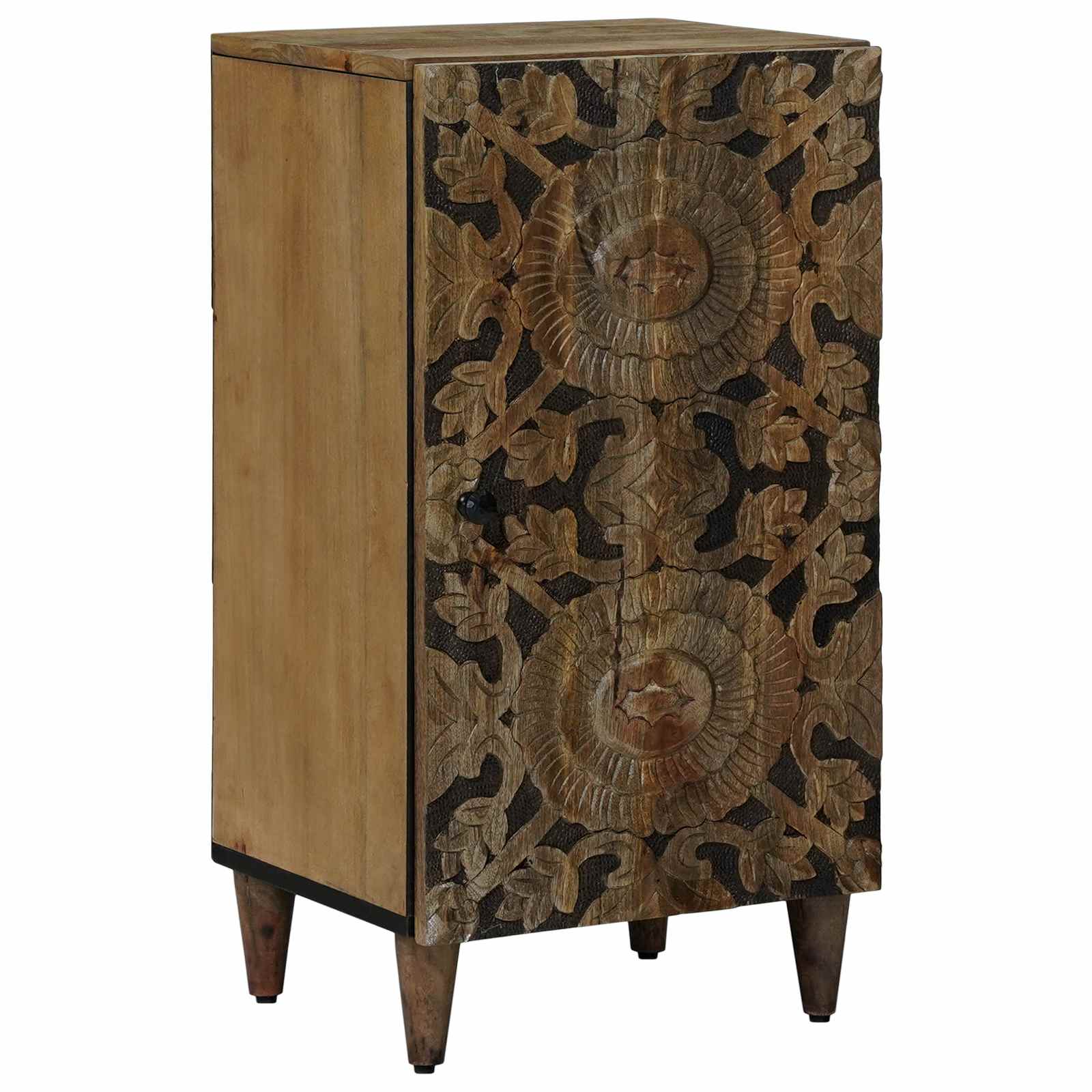 vidaXL Bufet z drzwiami Brązowy 40 x 33,5 x 75 cm Drewno z mango