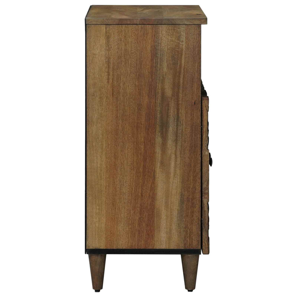 vidaXL Bufet z drzwiami Brązowy 60 x 33,5 x 75 cm Drewno z mango