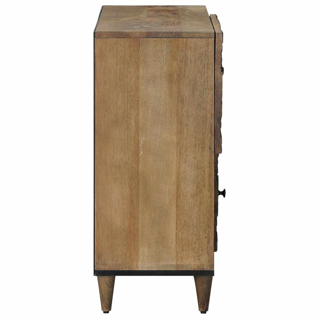 vidaXL Bufet z drzwiami Brązowy 80 x 33,5 x 75 cm Drewno z mango