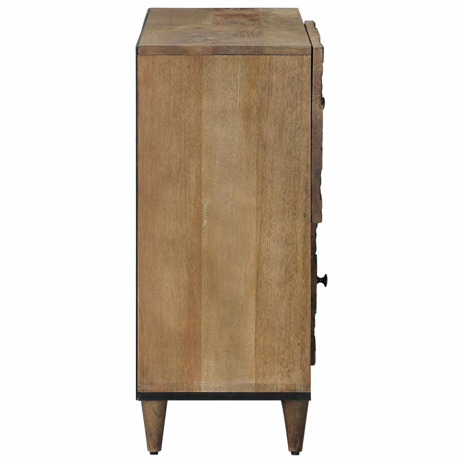 vidaXL Bufet z drzwiami Brązowy 80 x 33,5 x 75 cm Drewno z mango