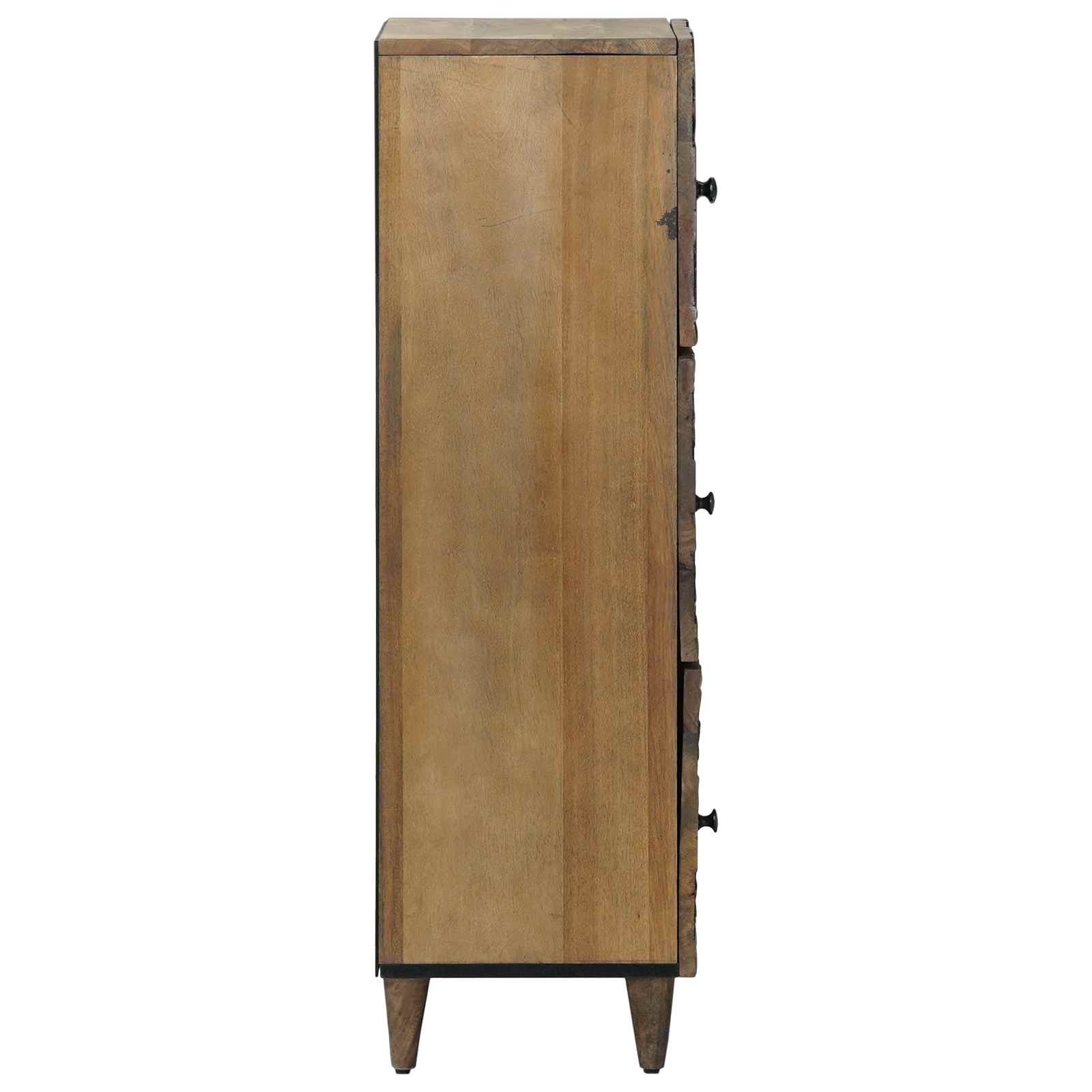 vidaXL Wysoka szafka z półką Brązowy 40 x 33,5 x 110 cm Drewno z mango