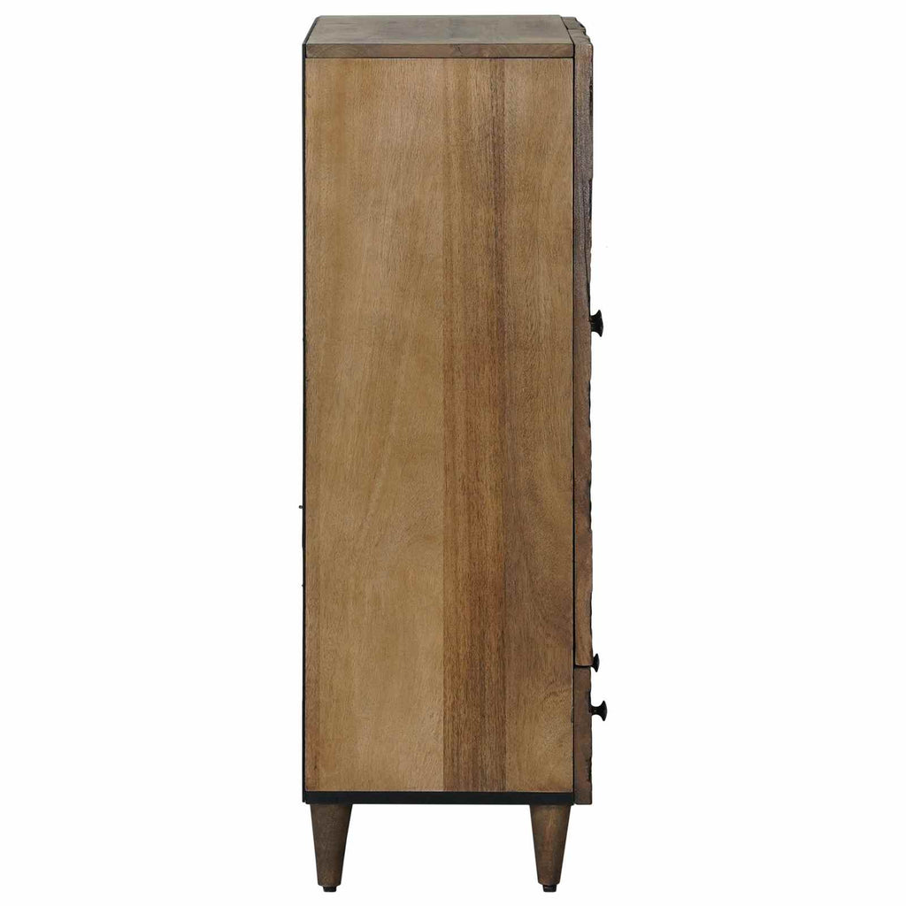 vidaXL Wysoka szafka z półką Brązowy 60 x 33,5 x 100 cm Drewno z mango