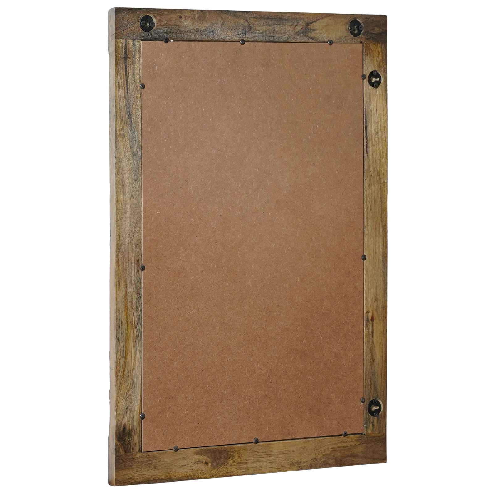 vidaXL Lustro ścienne Prostokątny Orzechowy brąz 70 x 50 cm