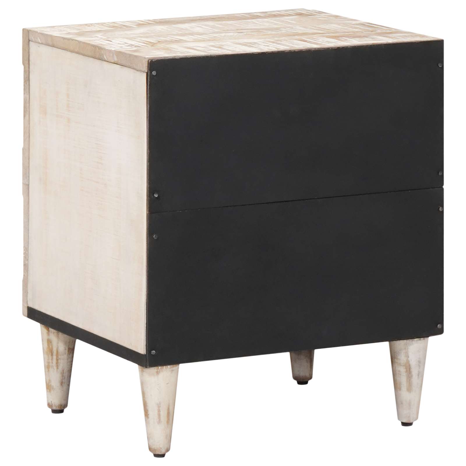 vidaXL Szafka Nocna Biały 40 x 33,5 x 46 cm Drewno z mango