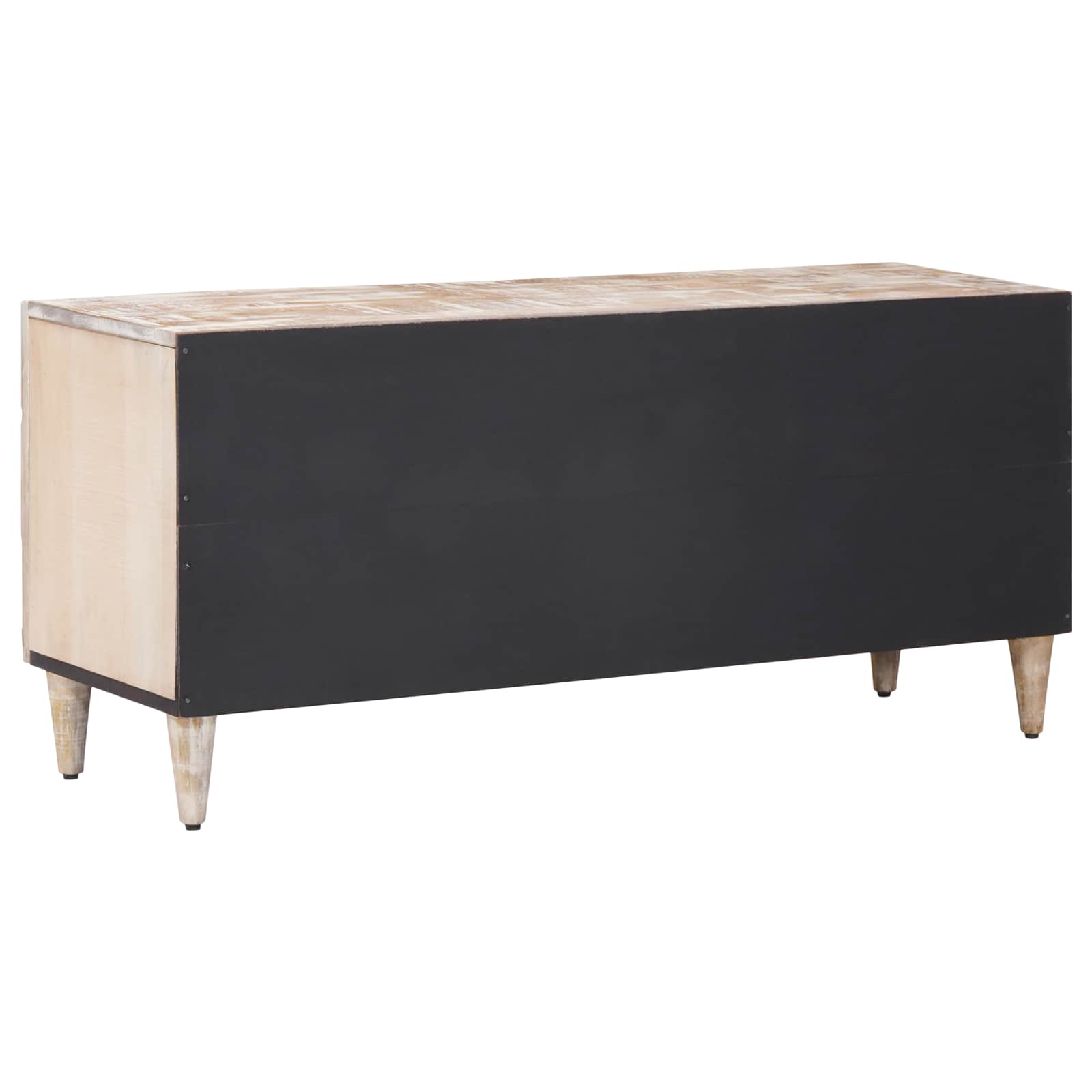 vidaXL Szafka pod telewizor Biały 105 x 33,5 x 46 cm Drewno z mango