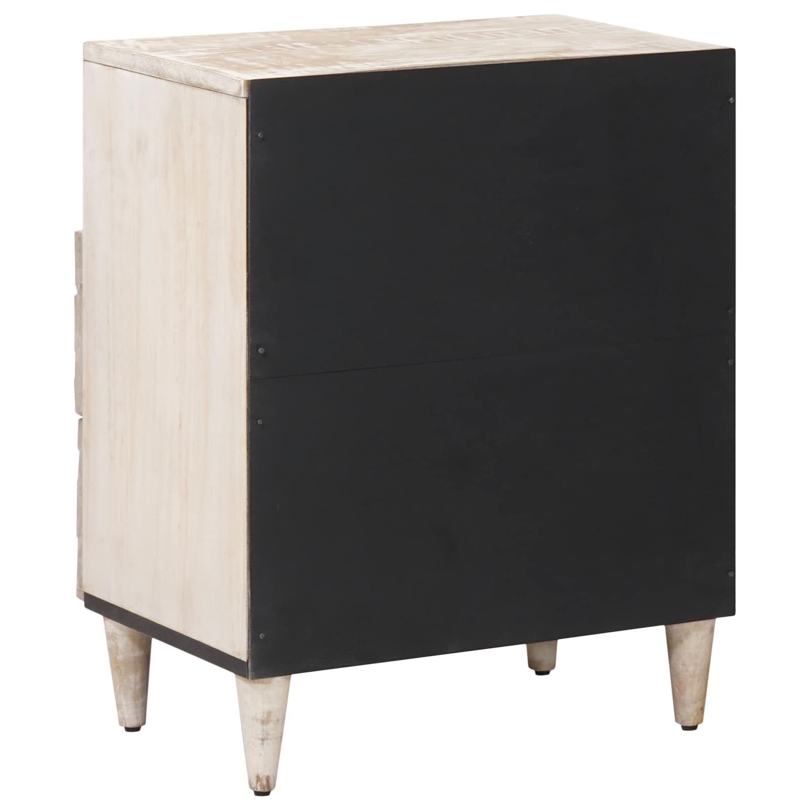 vidaXL Szafka łóżkowa z szufladą Biały 50 x 33 x 60 cm Drewno z mango