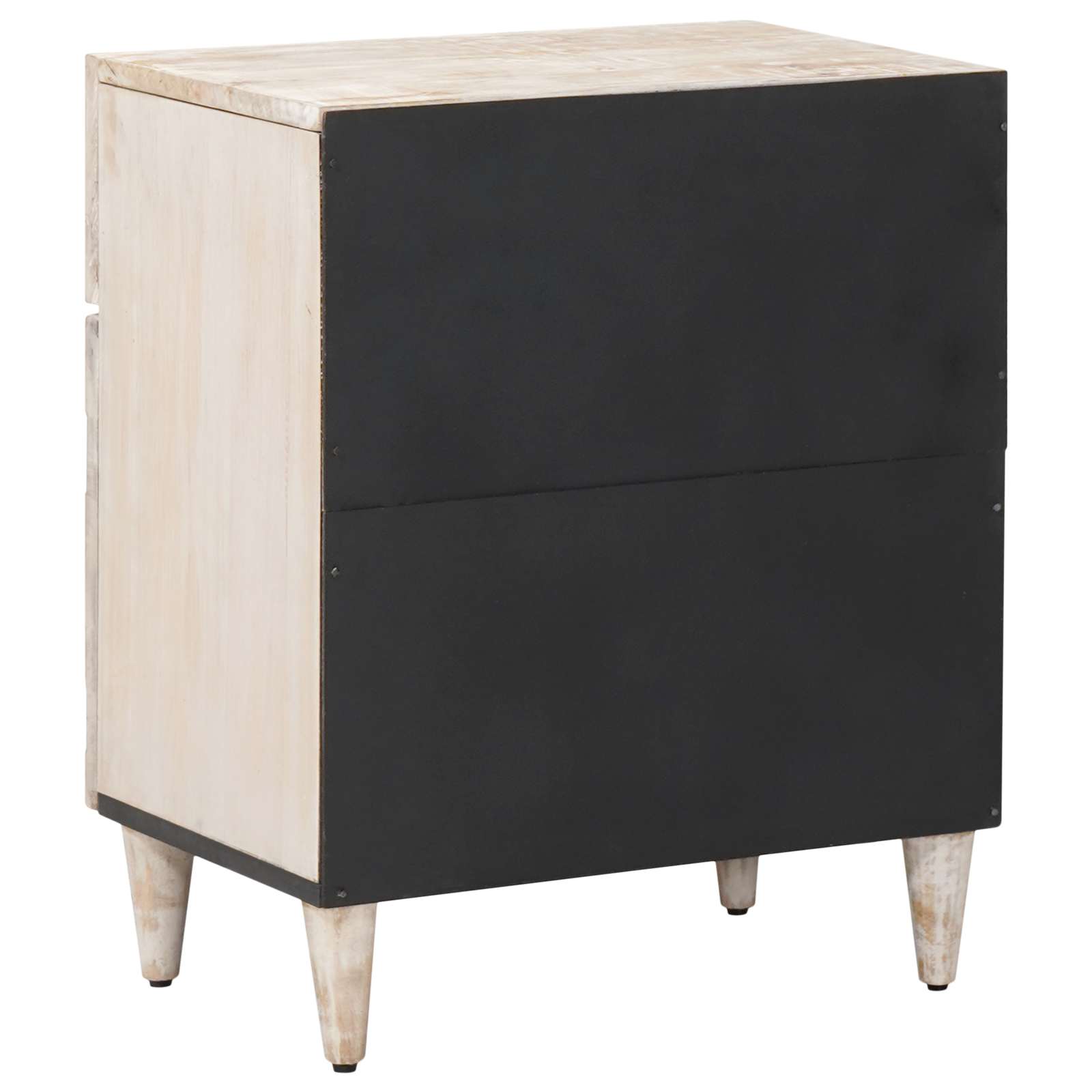 vidaXL Szafka łóżkowa z szufladą Biały 50 x 33 x 60 cm Drewno z mango