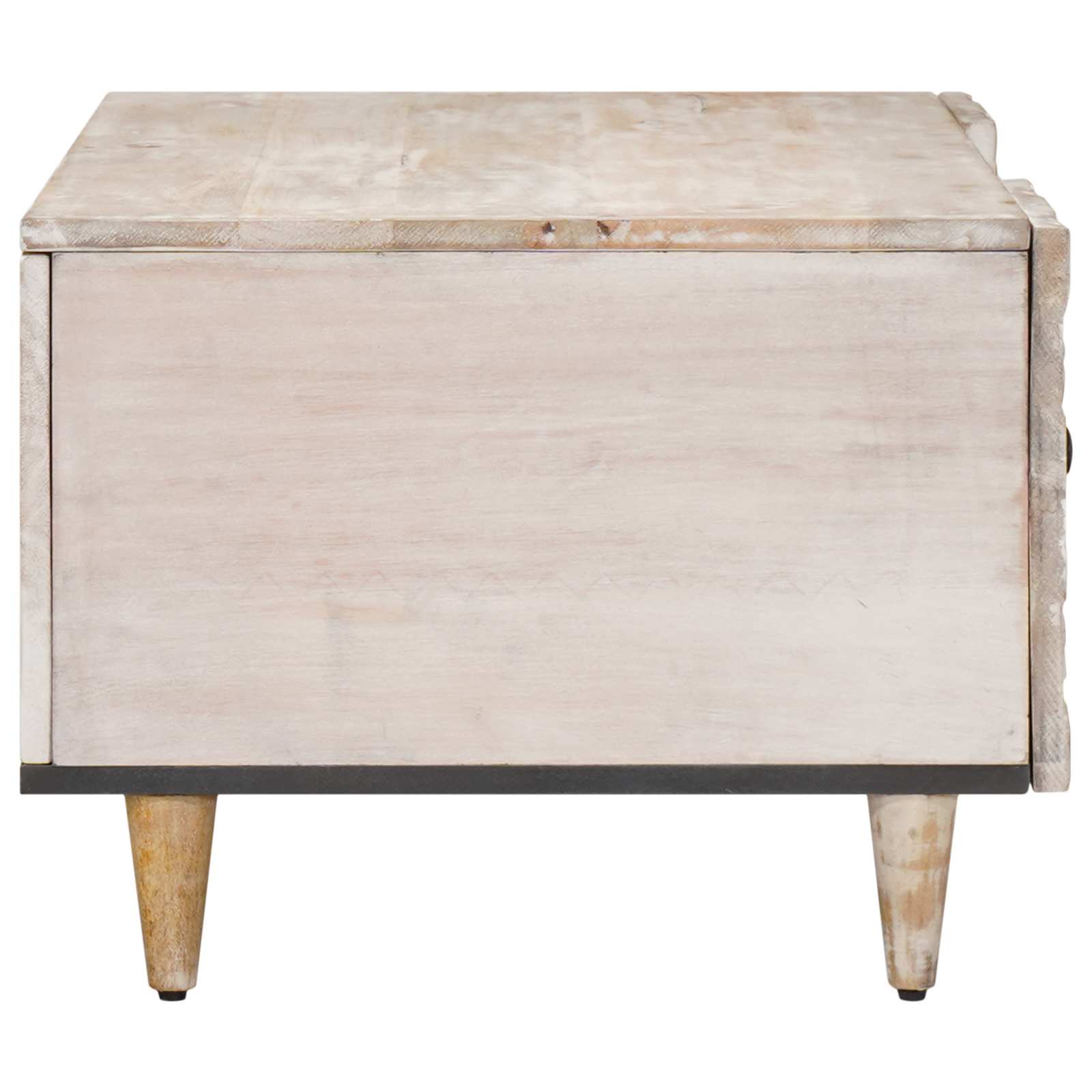 vidaXL Stolik kawowy Biały 100 x 54 x 40 cm Drewno z mango