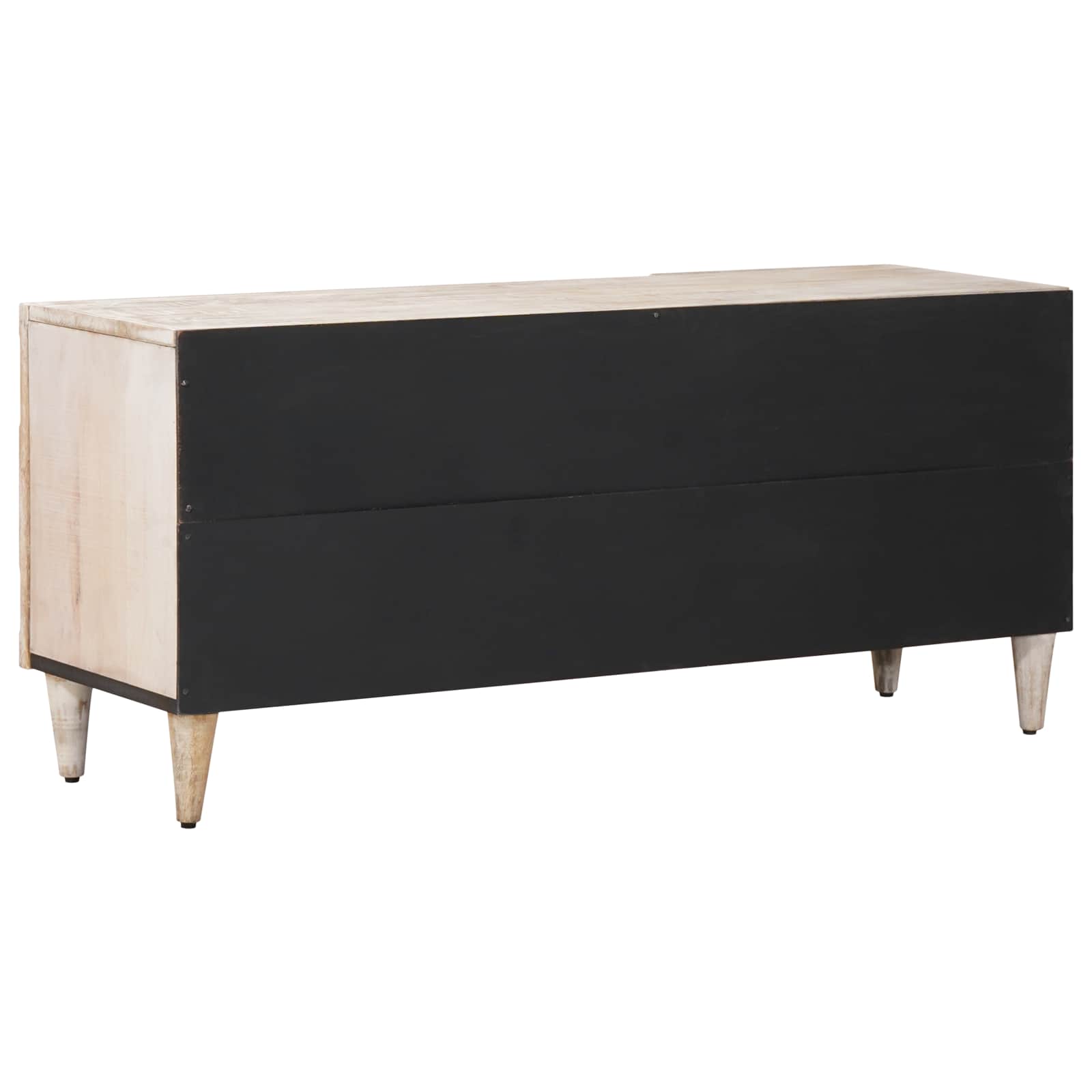 vidaXL Szafka pod telewizor Biały 105 x 33,5 x 46 cm Drewno z mango