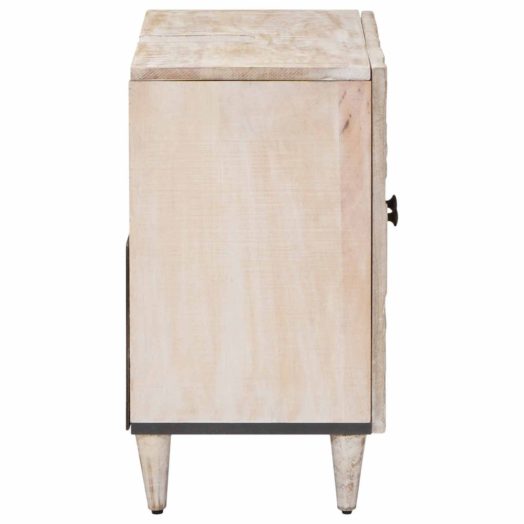 vidaXL Szafka pod umywalkę Biały 62 x 33 x 58 cm Drewno z mango