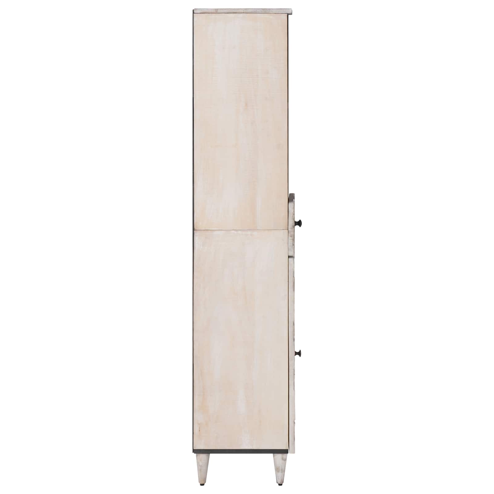 vidaXL Szafka Łazienkowa Biały 38 x 33,5 x 160 cm Drewno z mango