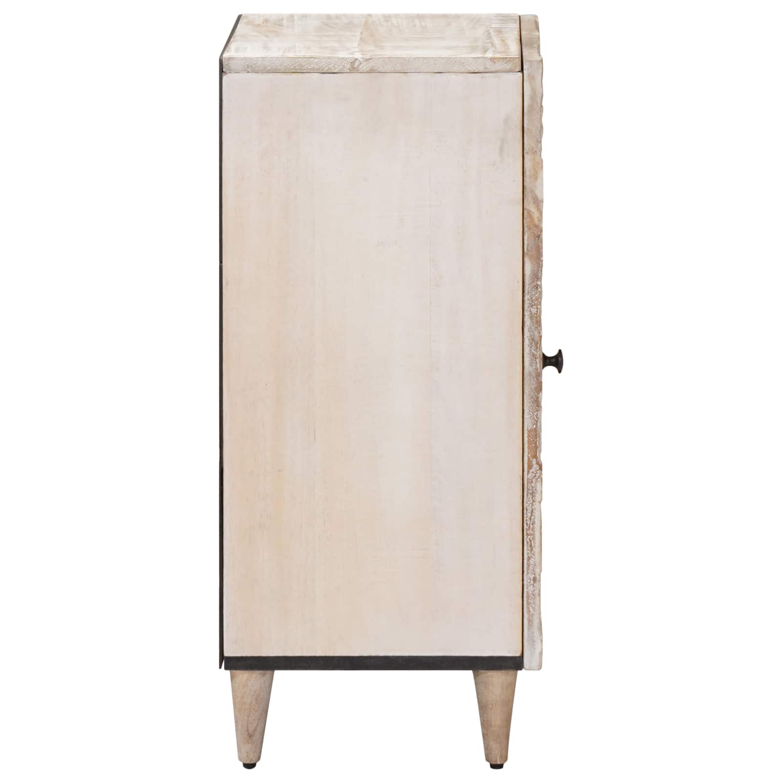 vidaXL Bufet z przechowywaniem Biały 40 x 33,5 x 75 cm Drewno z mango