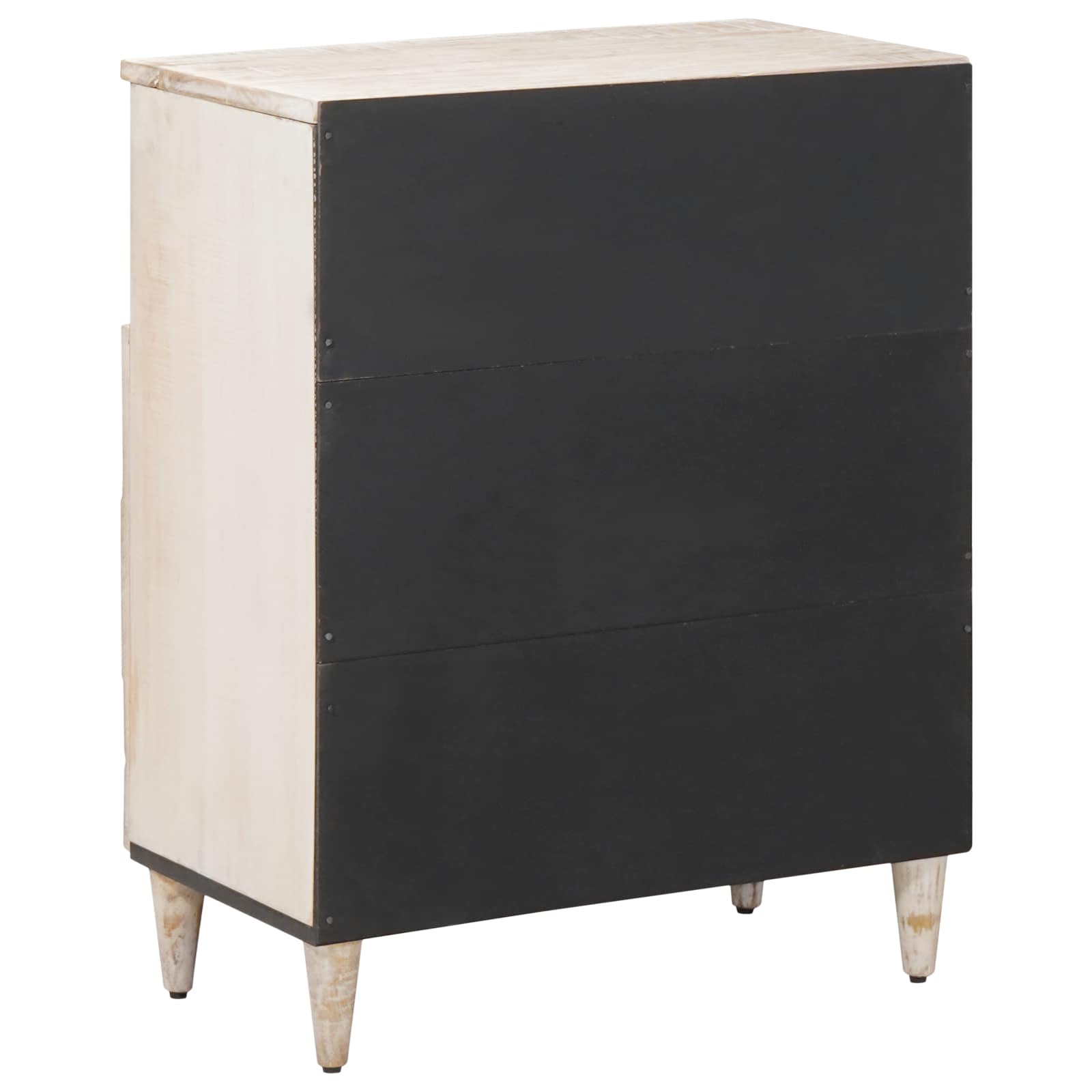 vidaXL Bufet z przechowywaniem Biały 60 x 33,5 x 75 cm Drewno z mango