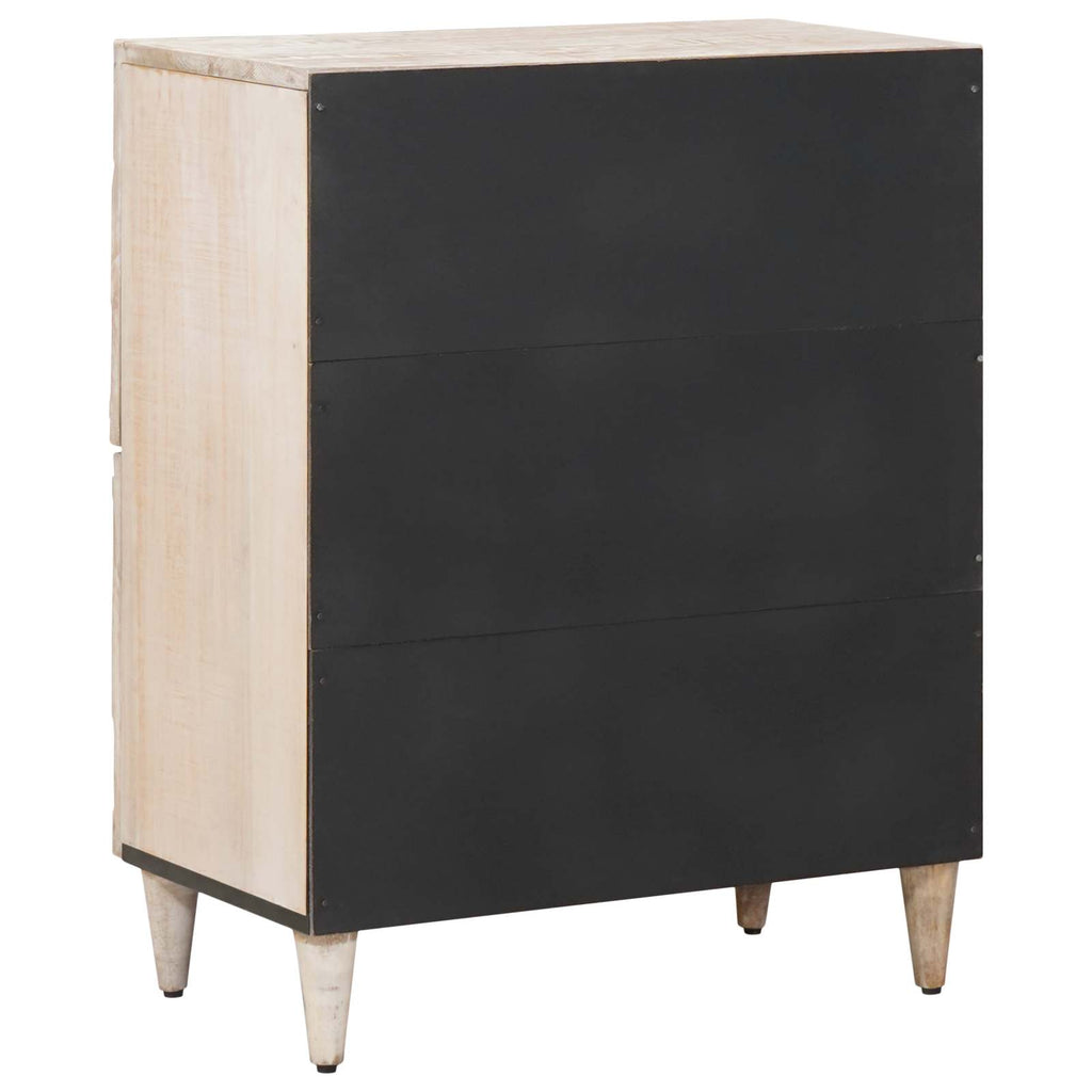 vidaXL Bufet z przechowywaniem Biały 60 x 33,5 x 75 cm Drewno z mango