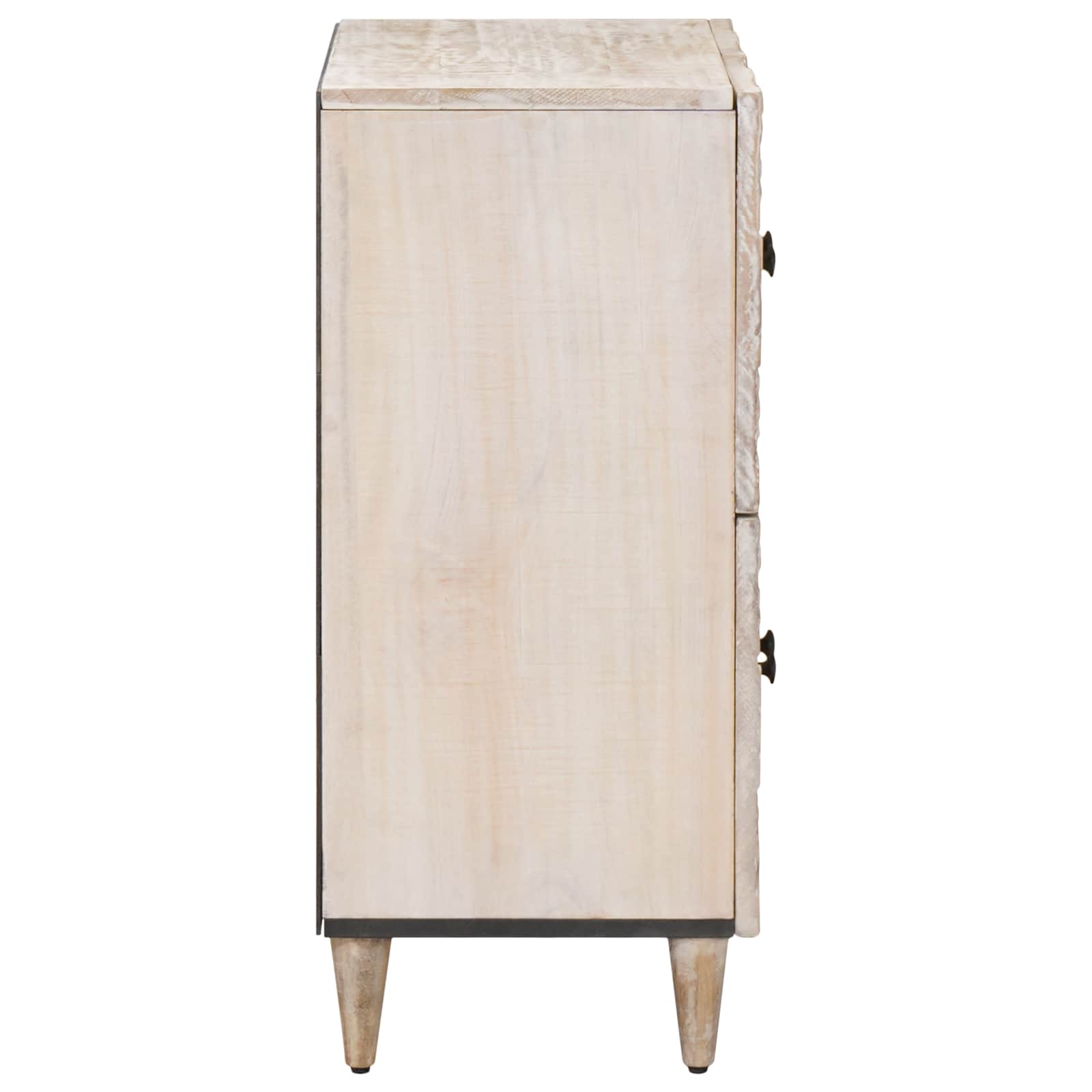 vidaXL Bufet z przechowywaniem Biały 60 x 33,5 x 75 cm Drewno z mango